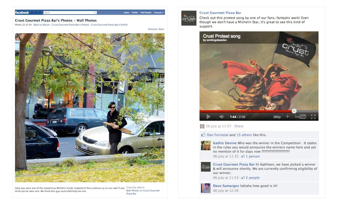  Michelin send anonymous inspectors to rate restaurants. We thought it might have been this guy. Oh, and some Bob Dylan type guy wrote a protest song to get us a Michelin Star.  