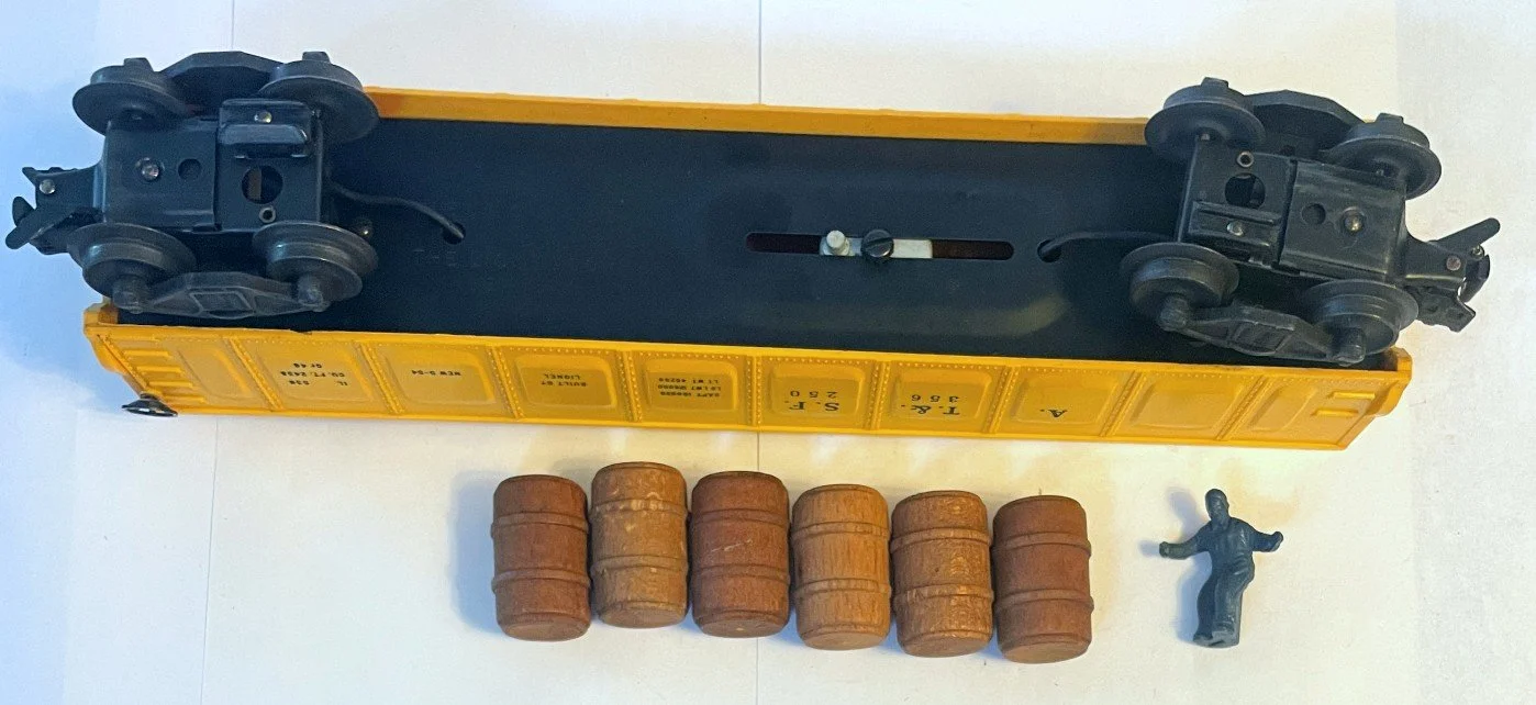Clean Lionel 3562 50 Operating Barrel Car Tobias Toys Trains clean-lionel-3562-50-operating-barrel-car-tobias-toys-trains
