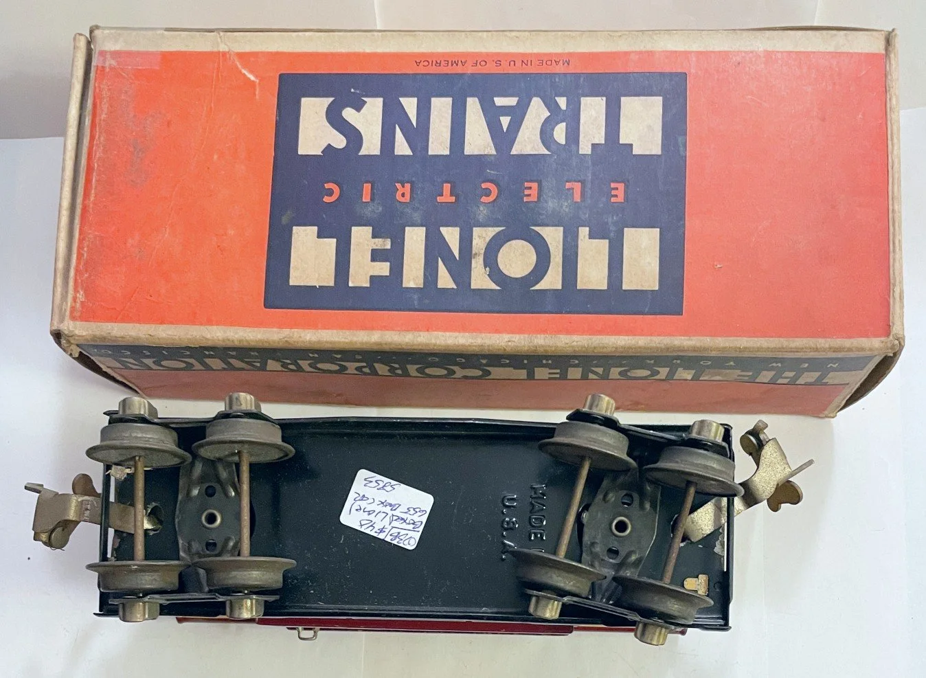 Clean Boxed Lionel 655 Boxcar — Tobias Toys & Trains