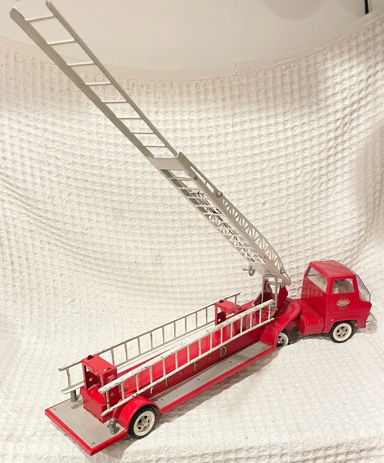 Vintage Tonka Jeep Pumper Fire Truck Ladders Only – Metal Red 1960s Style 8 thumbnail image
