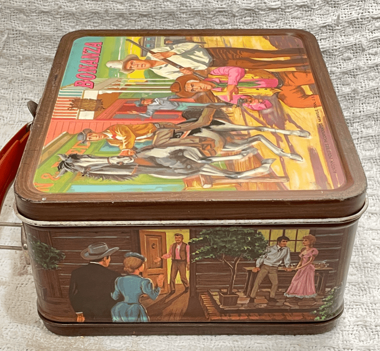 Nice 1965 Aladin Bonanza Lunchbox — Tobias Toys & Trains