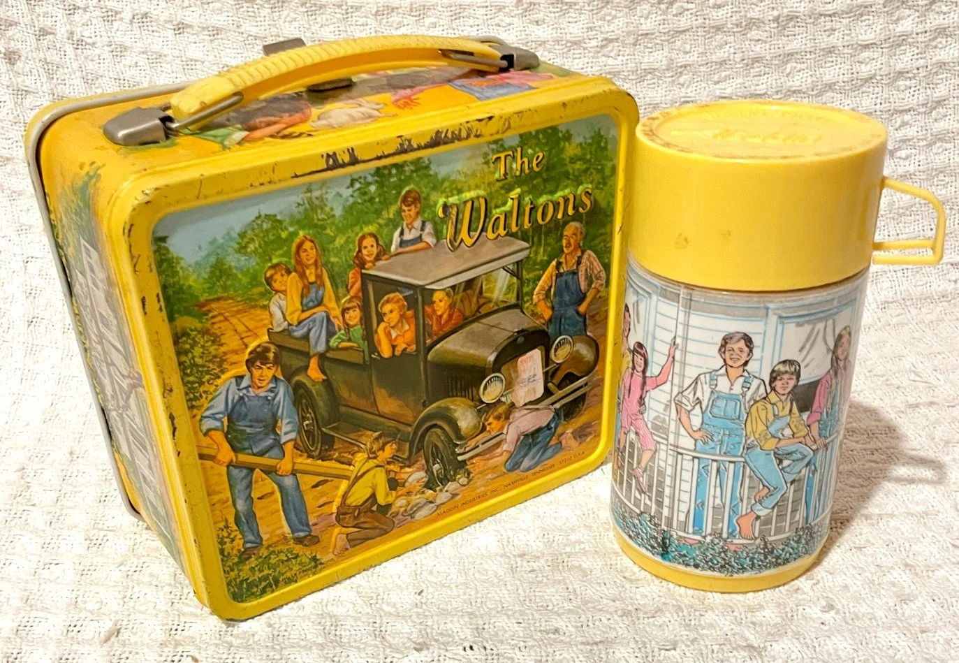 1973 Aladdin The Waltons Lunch Box & Thermos — Tobias Toys & Trains