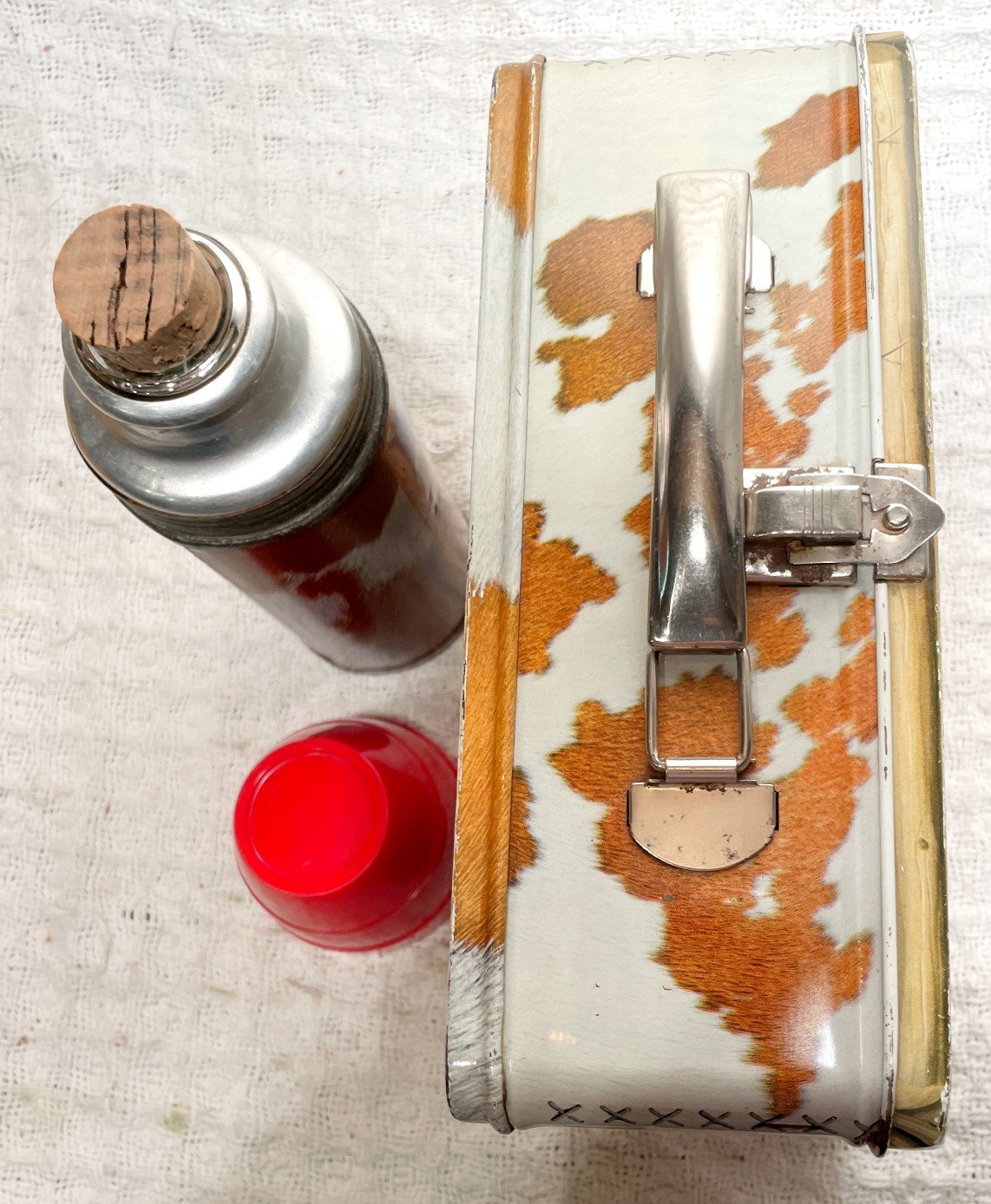 Nice 1954 AM Thermos Gene Autry Melody Rand Lunch Box & Thermos