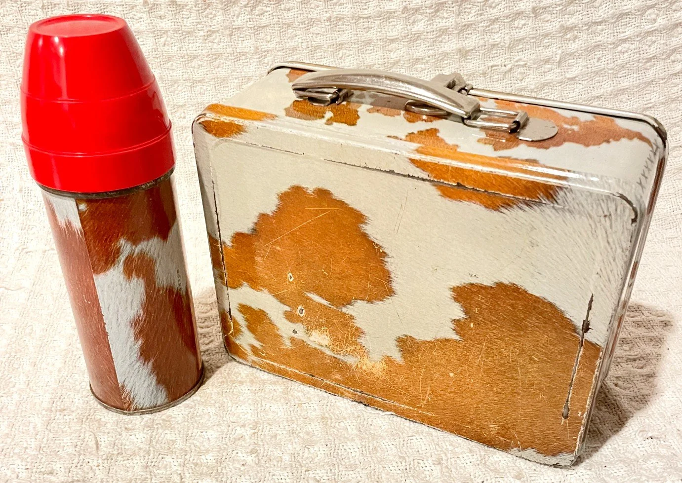 Nice 1954 AM Thermos Gene Autry Melody Rand Lunch Box & Thermos