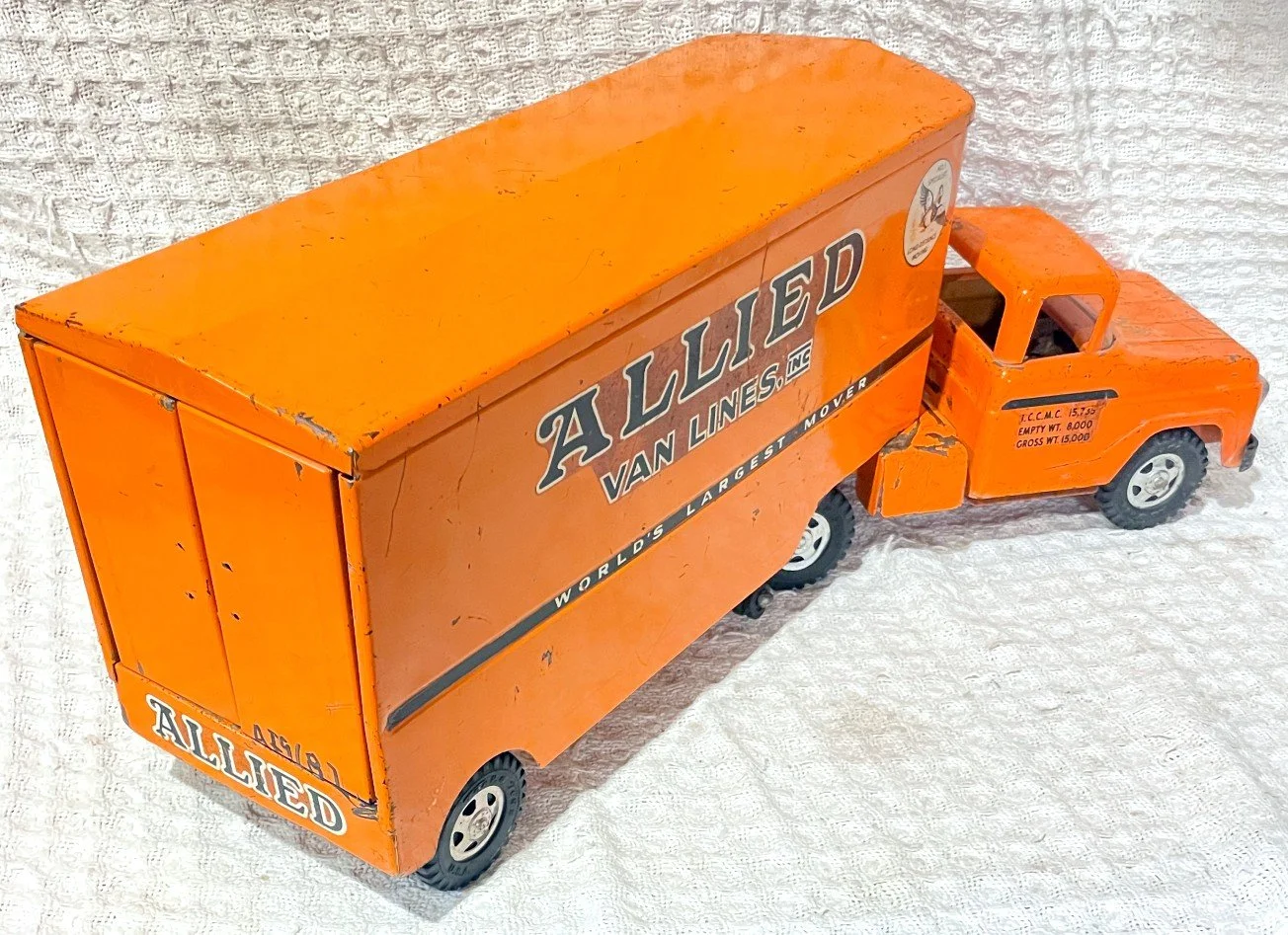 Clean 1960 Tonka Allied Van Lines Moving Truck — Tobias Toys & Trains