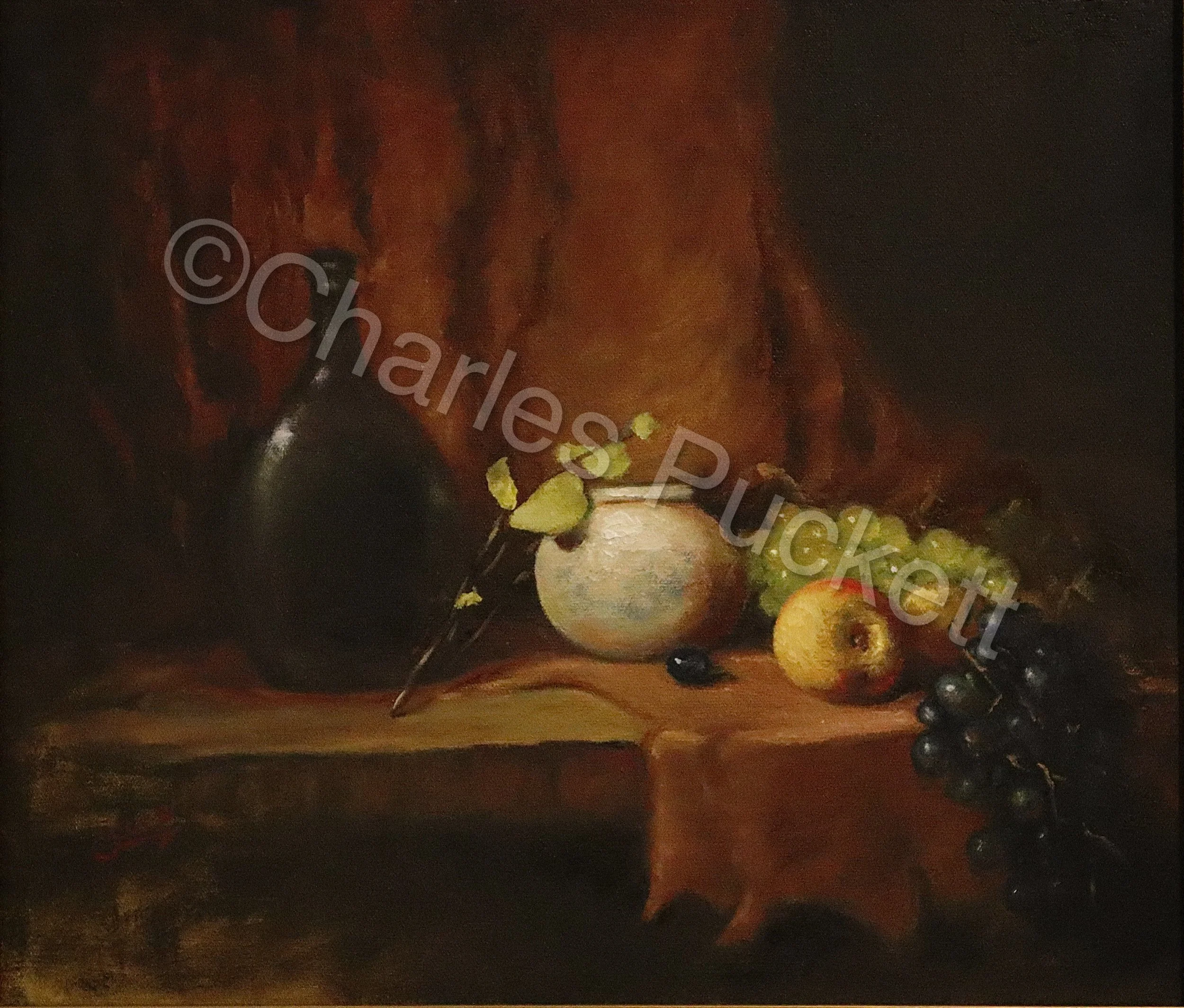 Vase And Fruit