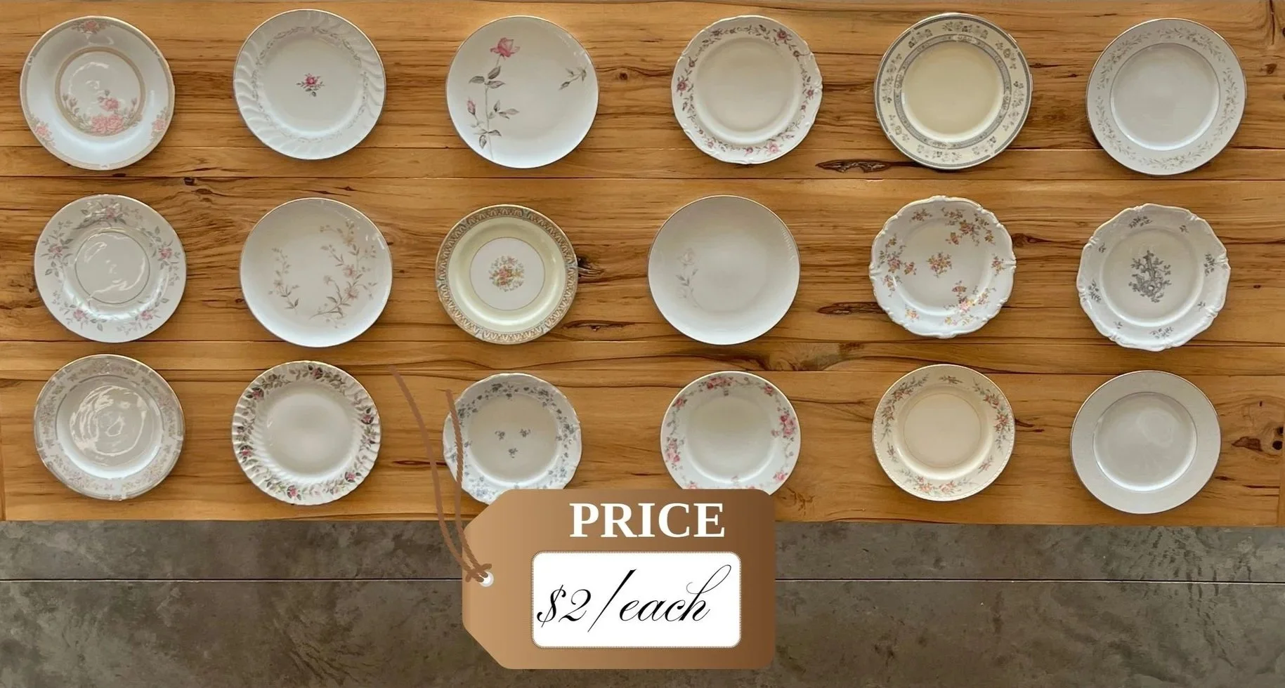 Assorted China (250 available): $2.00 each