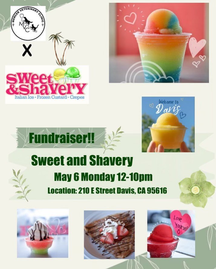 With the weather getting warmer and midterm stress taking over, why not take a break and enjoy a sweet treat at sweet and shavery on May 6th! 

Drop by anytime from 12 PM to 10 PM to enjoy some delicious dessert! 

Remember to mention us at checkout 