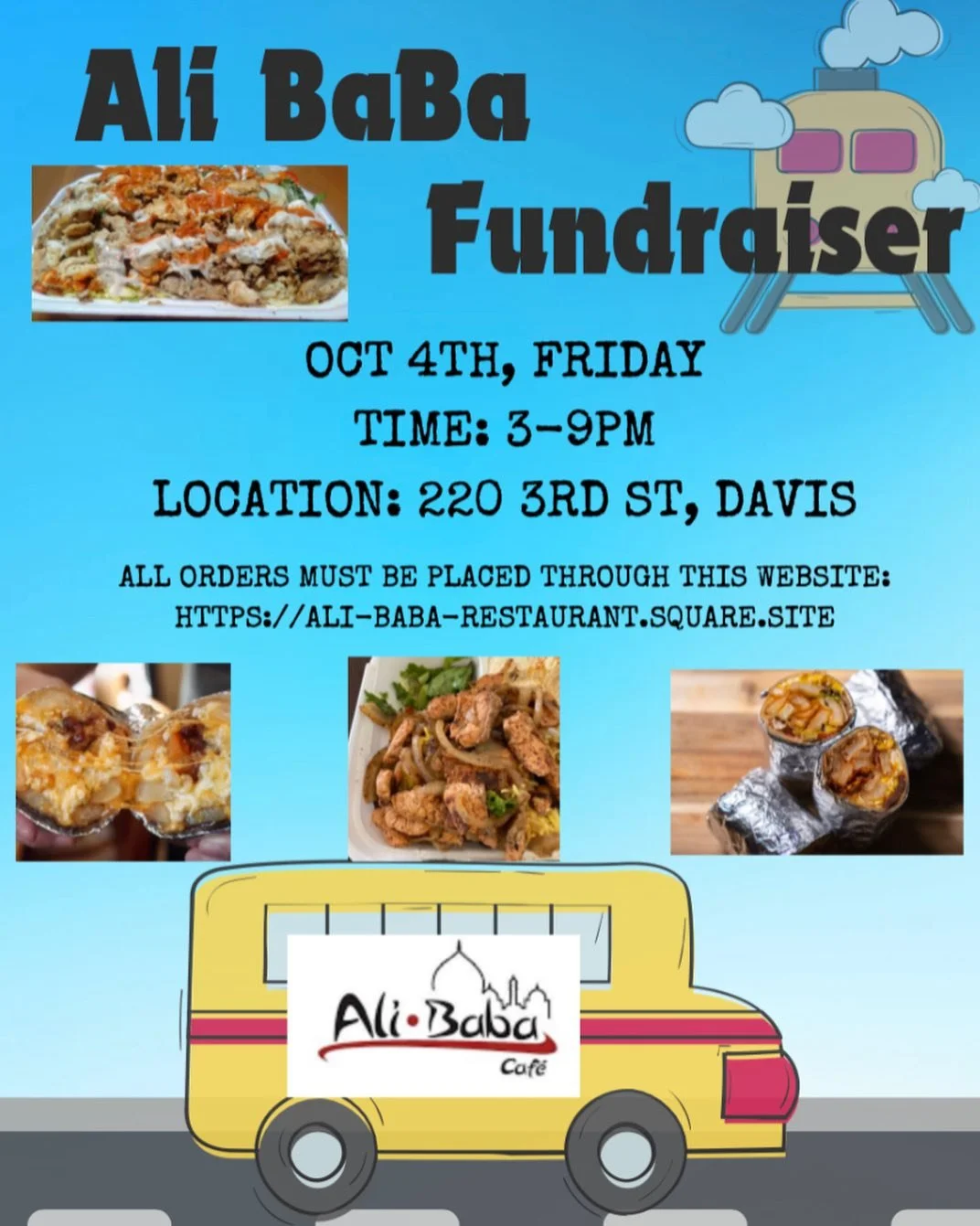 Mecer Clinic will be hosting the next fundraiser at Ali Baba on October 4th, Friday from 3 PM to 9 PM!

Please consider supporting our student-run clinic that provides free veterinary care for the pets of the people experiencing housing insecurity in