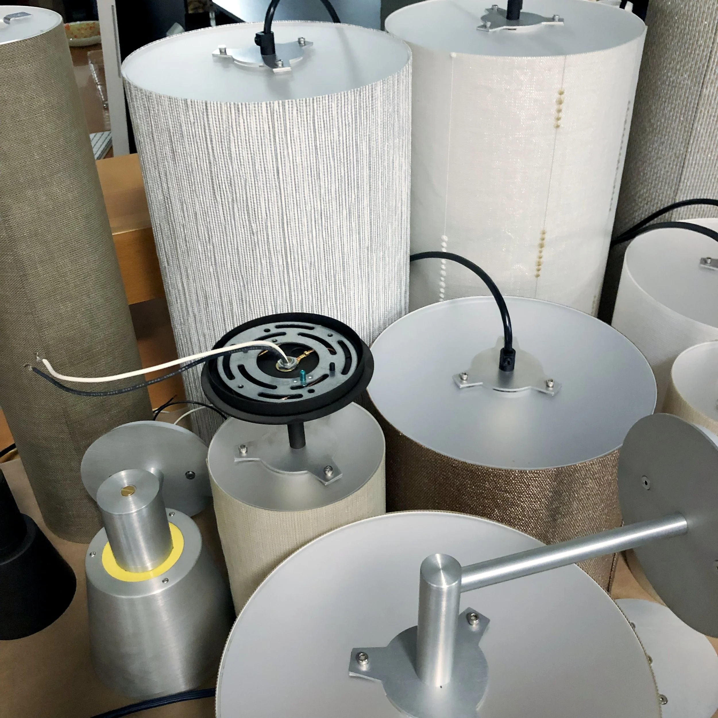 …we paid visits to lots of showrooms including this cool local custom light maker