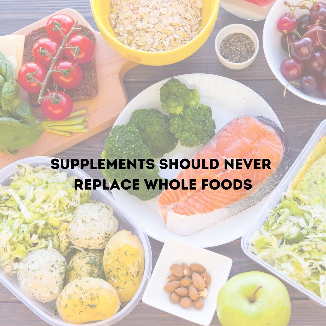 Supplements are what they sound like...

...an enhancer rather than a replacement!

We need whole foods for proper energy. Supplements will never be able to give our body what whole foods can so it is important that MOST of the time we stick to natur