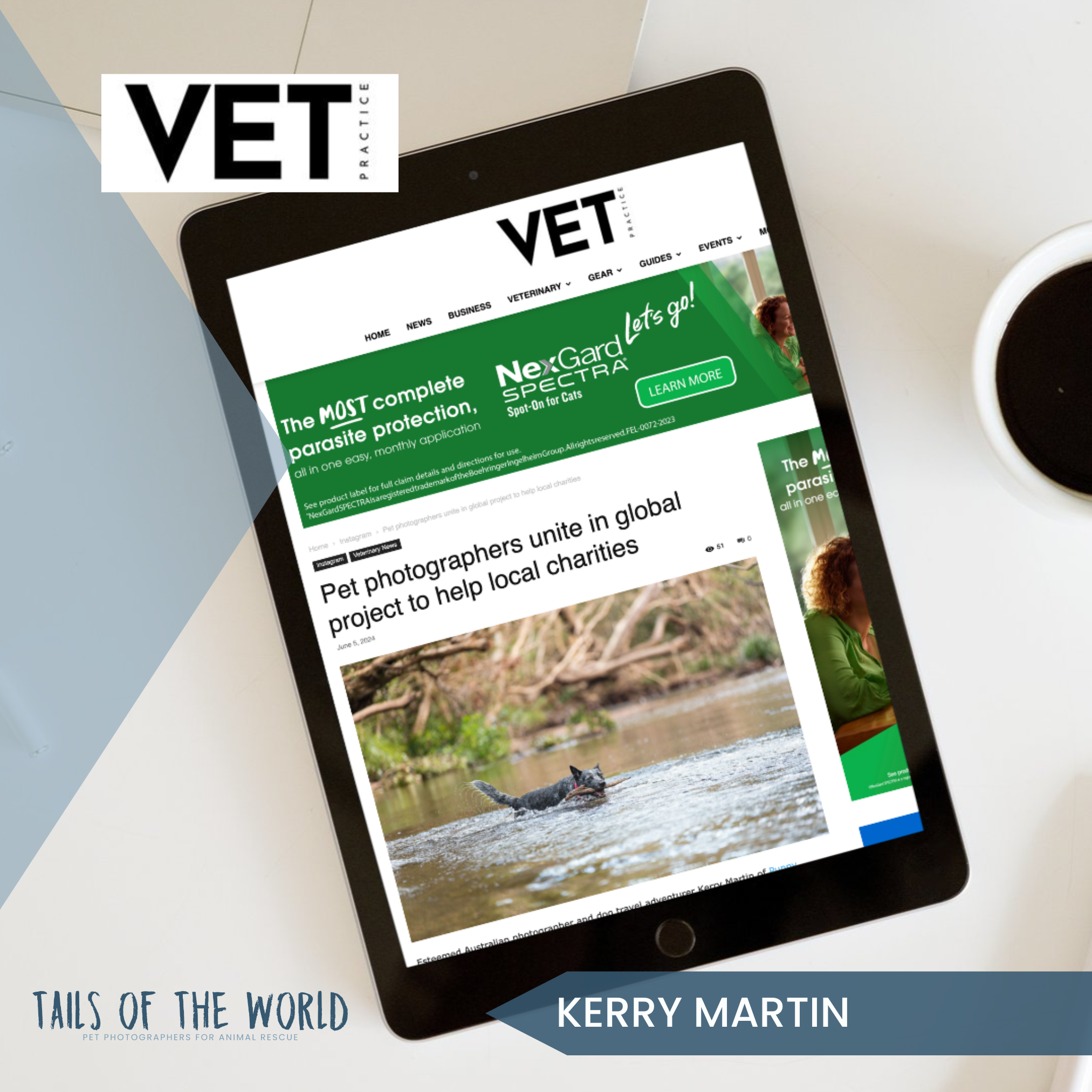 Esteemed Australian Photographer Kerry Martin joins paws and cameras