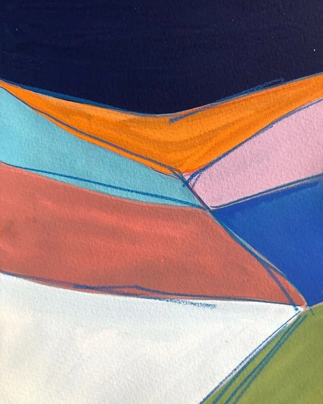 Tiny landscape. For sale, unframed 26x18cm. &pound;200. Please DM me if you&rsquo;re interested.