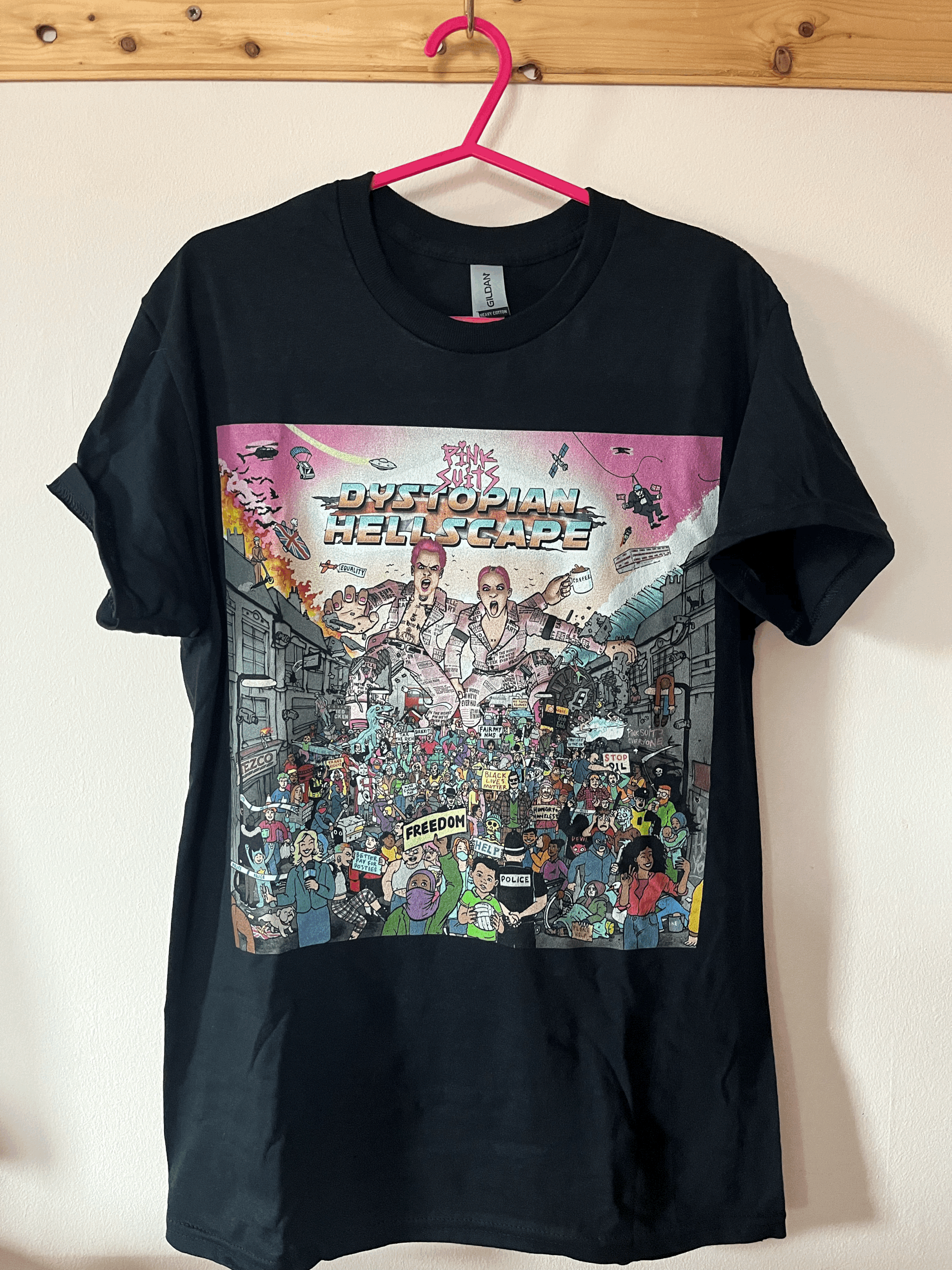 Dystopian Hellscape Album Cover T-Shirt