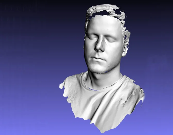 Oliver Laric – 3d scanned portrait