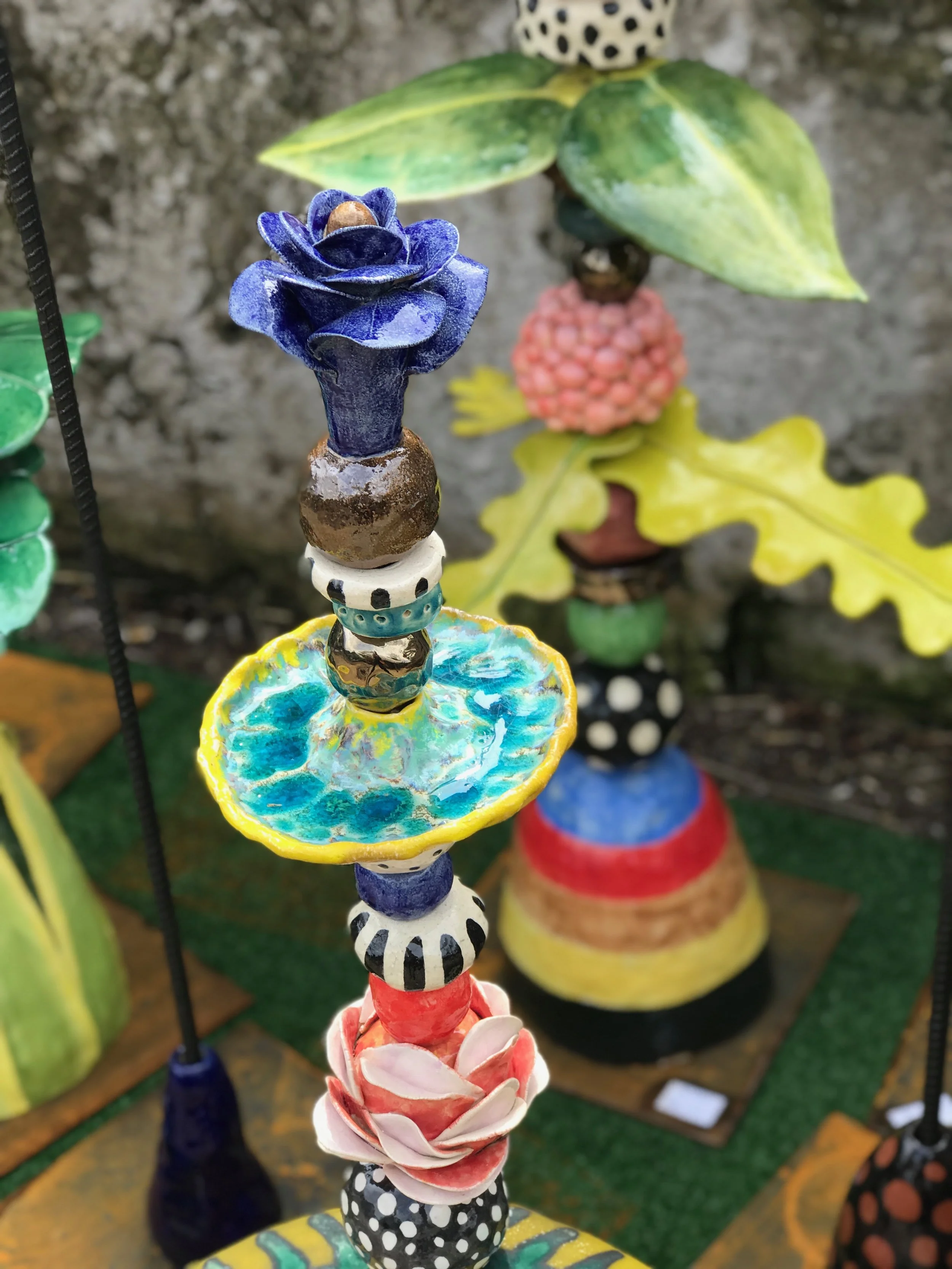 Birdbath totem