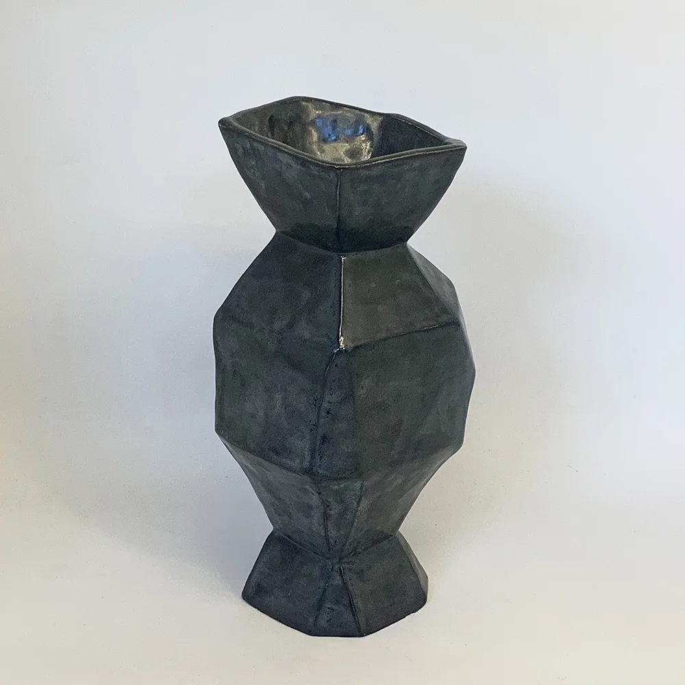 Cubist vase 160mm diameter x 300mm