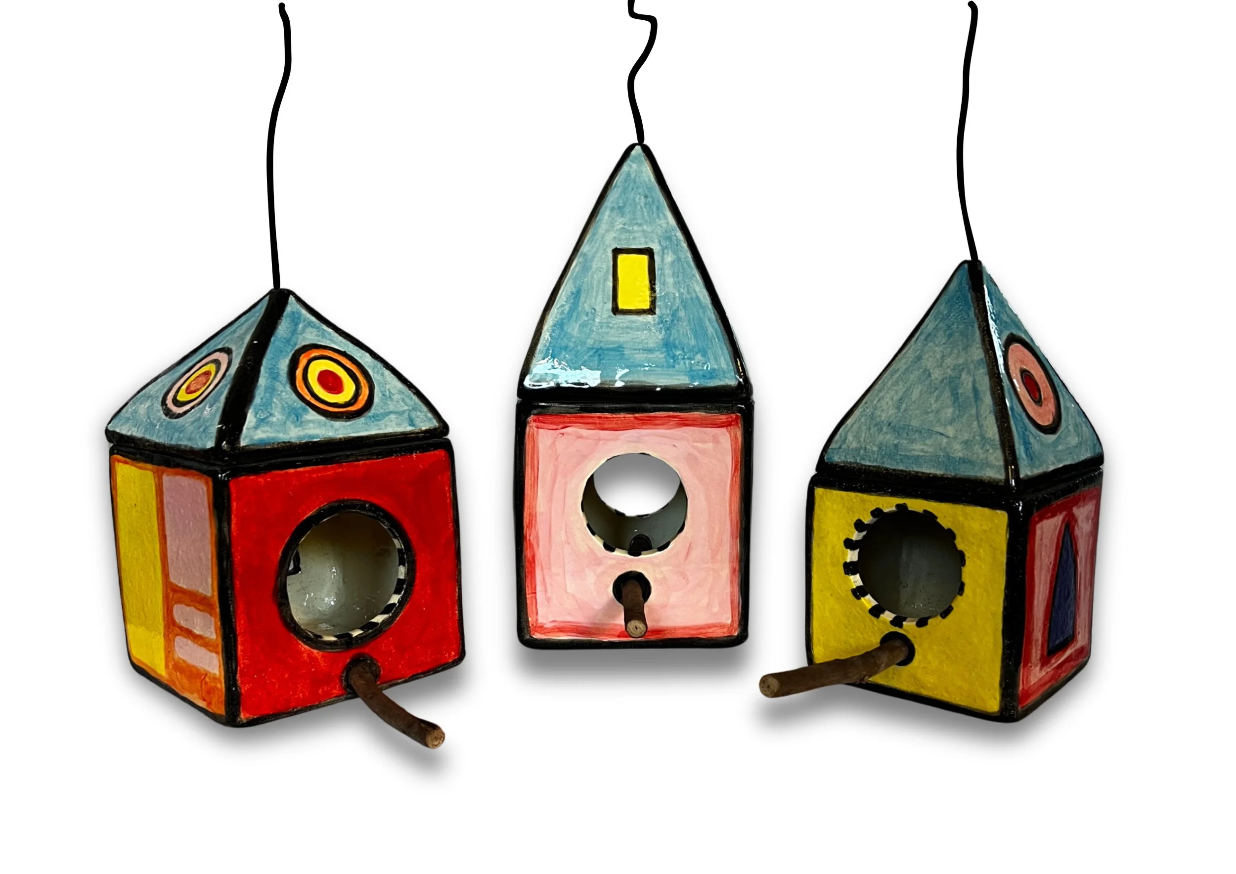 Hundertwasser-inspired Bird Feeders