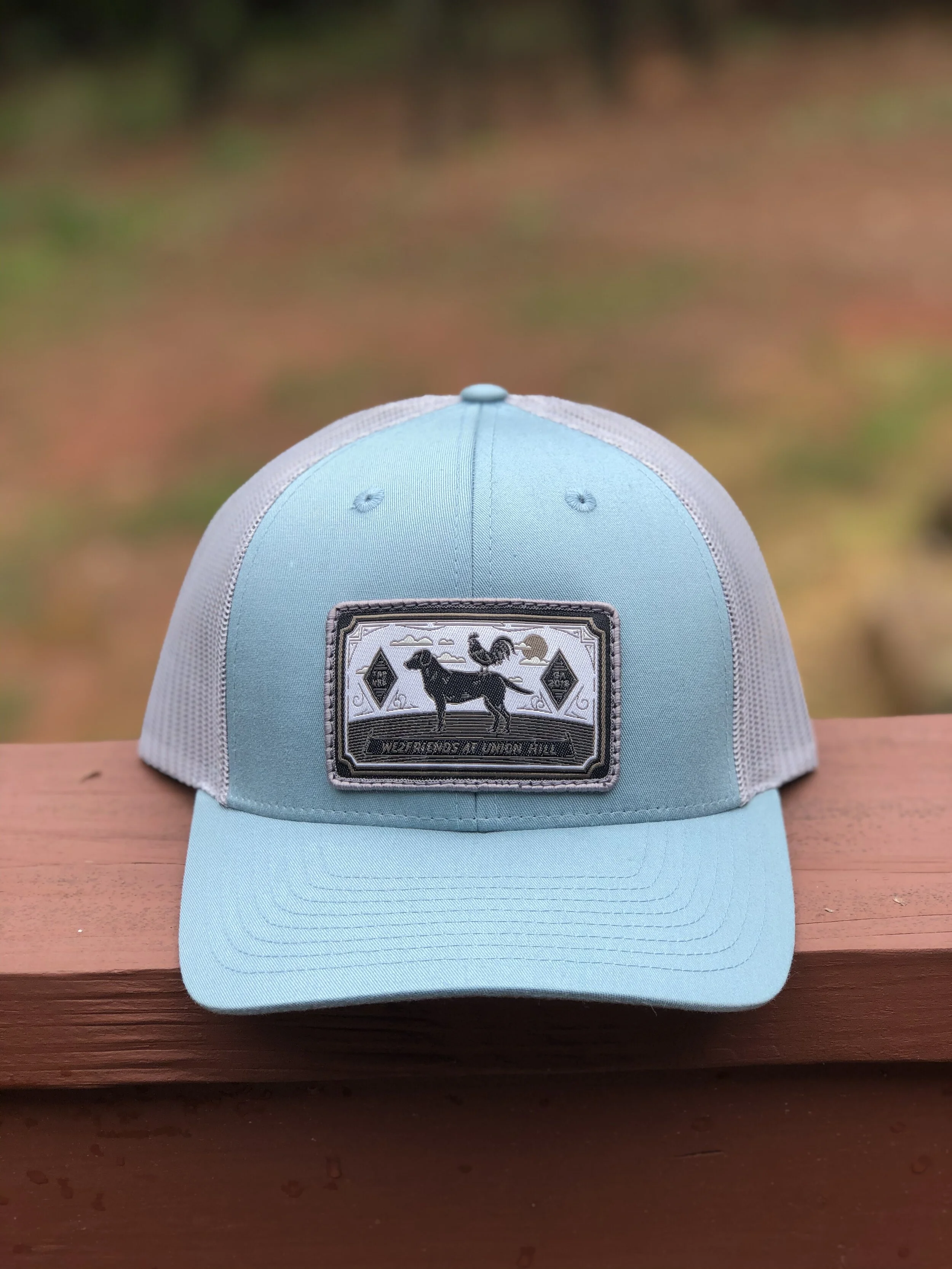 We2Friends Logo Trucker Hat - Smoke Blue/Aluminum