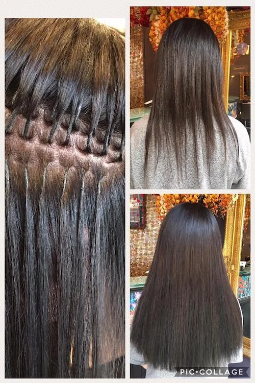 Before, During & After — Half head Great Lengths Extensions in 40 cm By Sorina