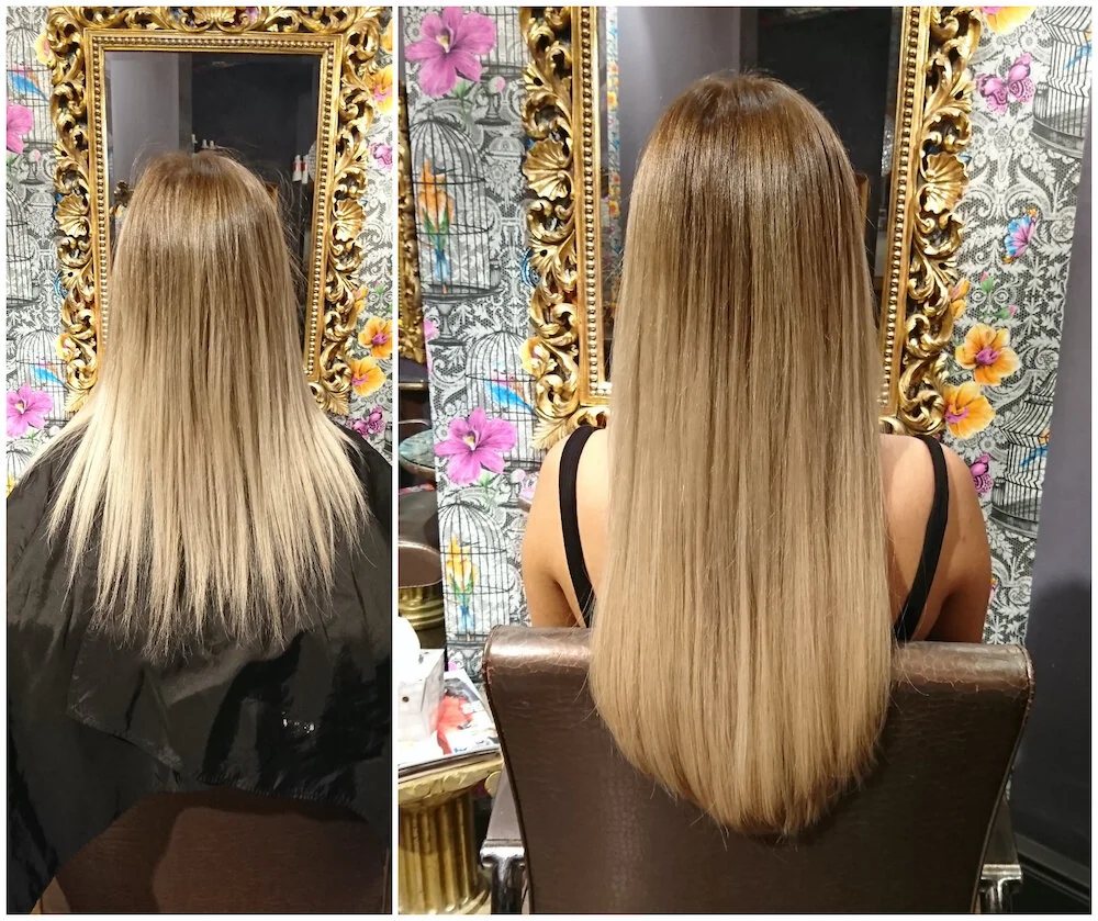 Before & After — Great Lengths Extensions by Rachel (125 pieces of 45cm)