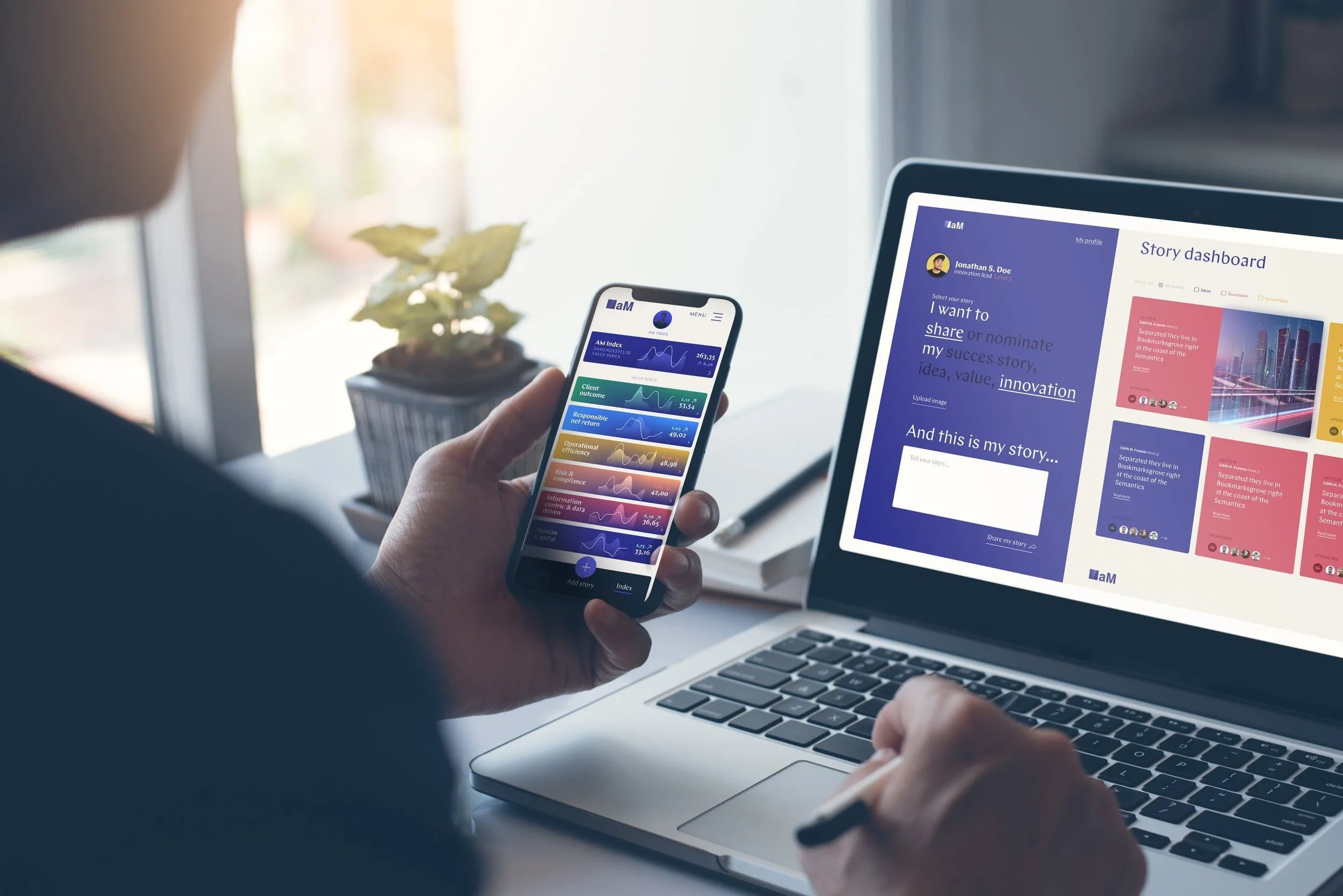 Asset management story app