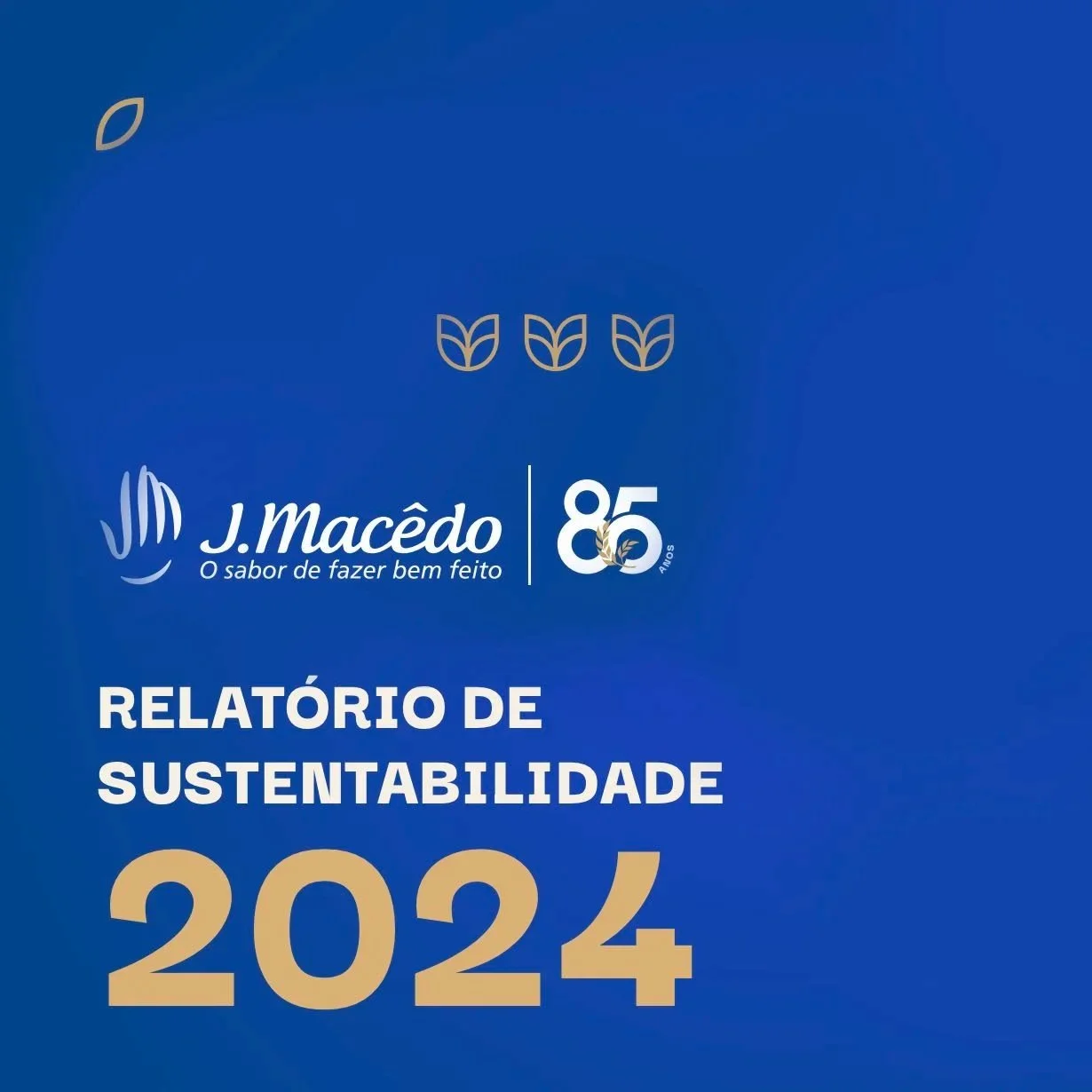 capa do Relatório sustentabilidade J. Macedo