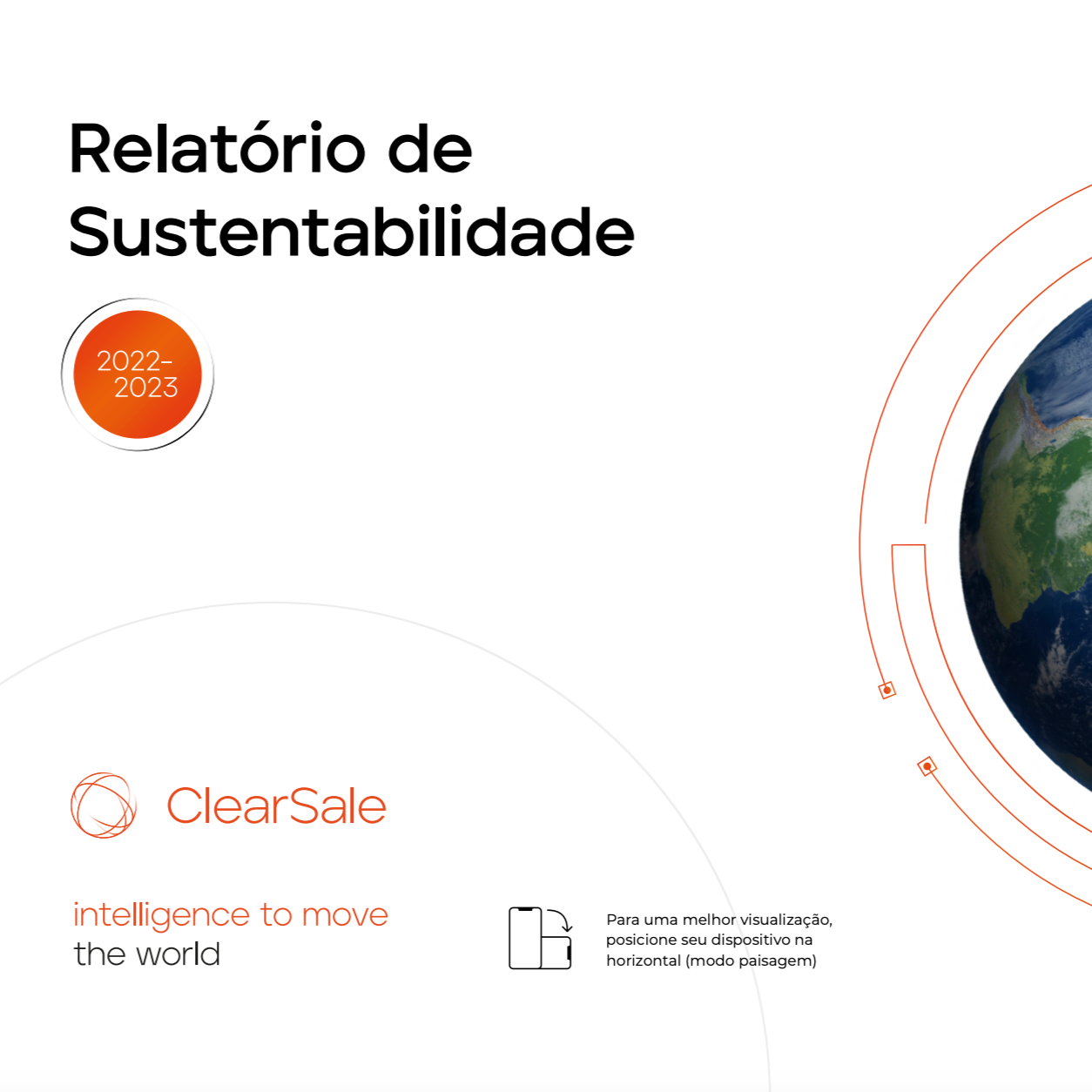 capa do Relatório sustentabilidade Clear Sale