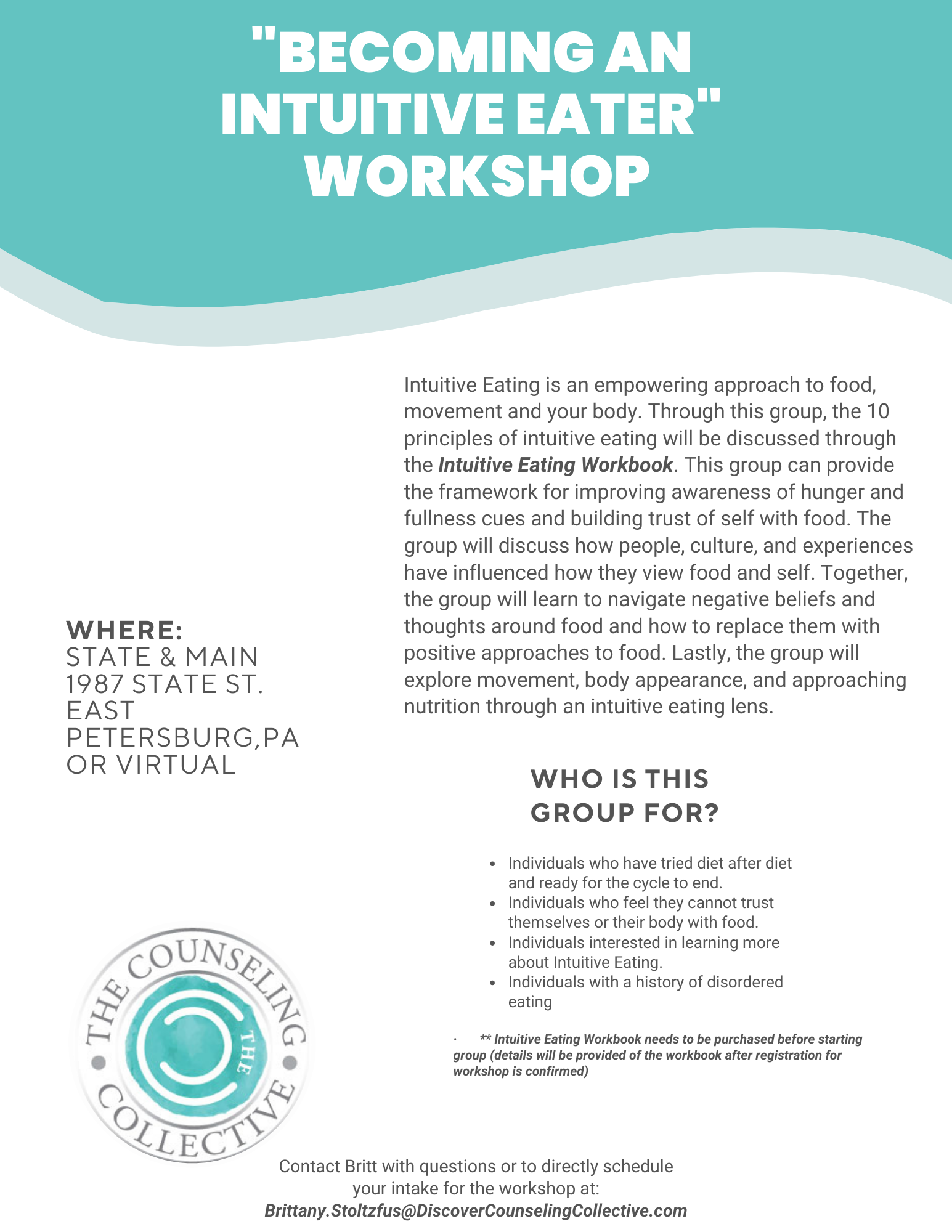 Image result for Upcoming Workshops — The Counseling Collective