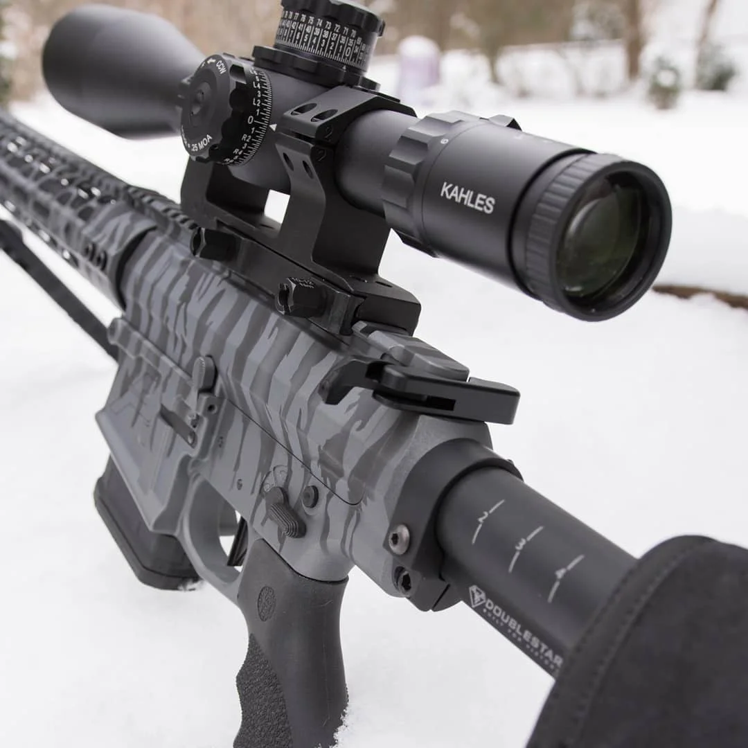 Cerakote graphite black over tactical grey.