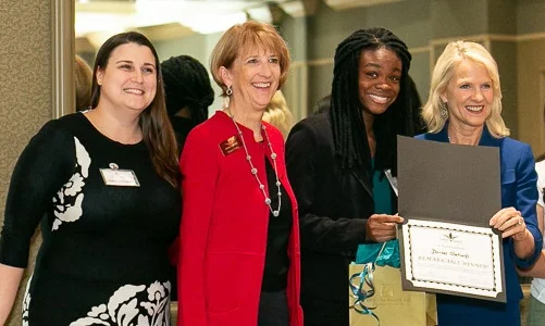 Pauline Tartaglia, Sharon Kelly Hake, Dorcas Olatunji and Lt. Governor Bethany Hall-Long