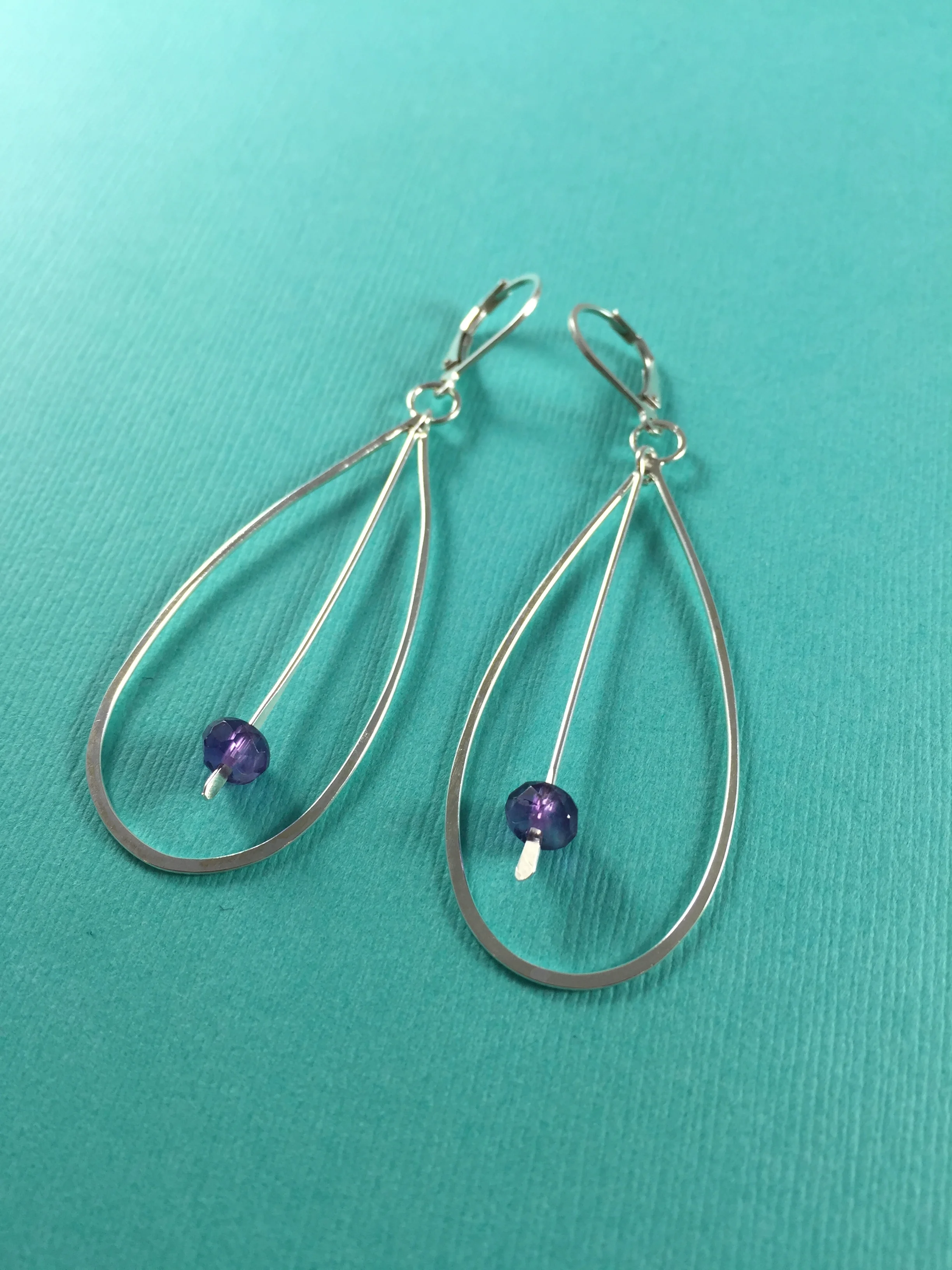 Amethyst Drop earrings