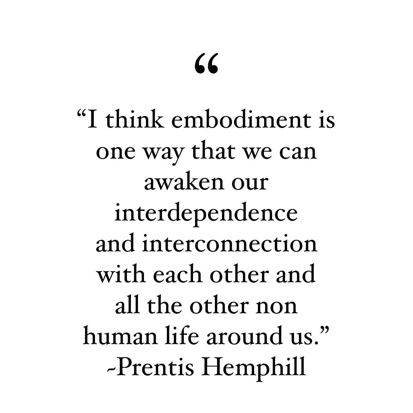 I am so honoured to have had @prentis.h as a guest on the podcast (link in profile) and been in conversation with them about their work in embodiment, healing justice and liberation. Prentis is one of the vital humans leading the way in accessing the