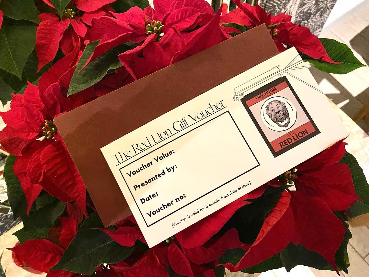 Our gift vouchers are proving a really popular choice for Christmas presents. 

If you&rsquo;d like to gift a delicious dining experience then email hello@redlionstevington.co.uk or call us on 01234 823946! 

#redlion #redlionstevington #stevington #