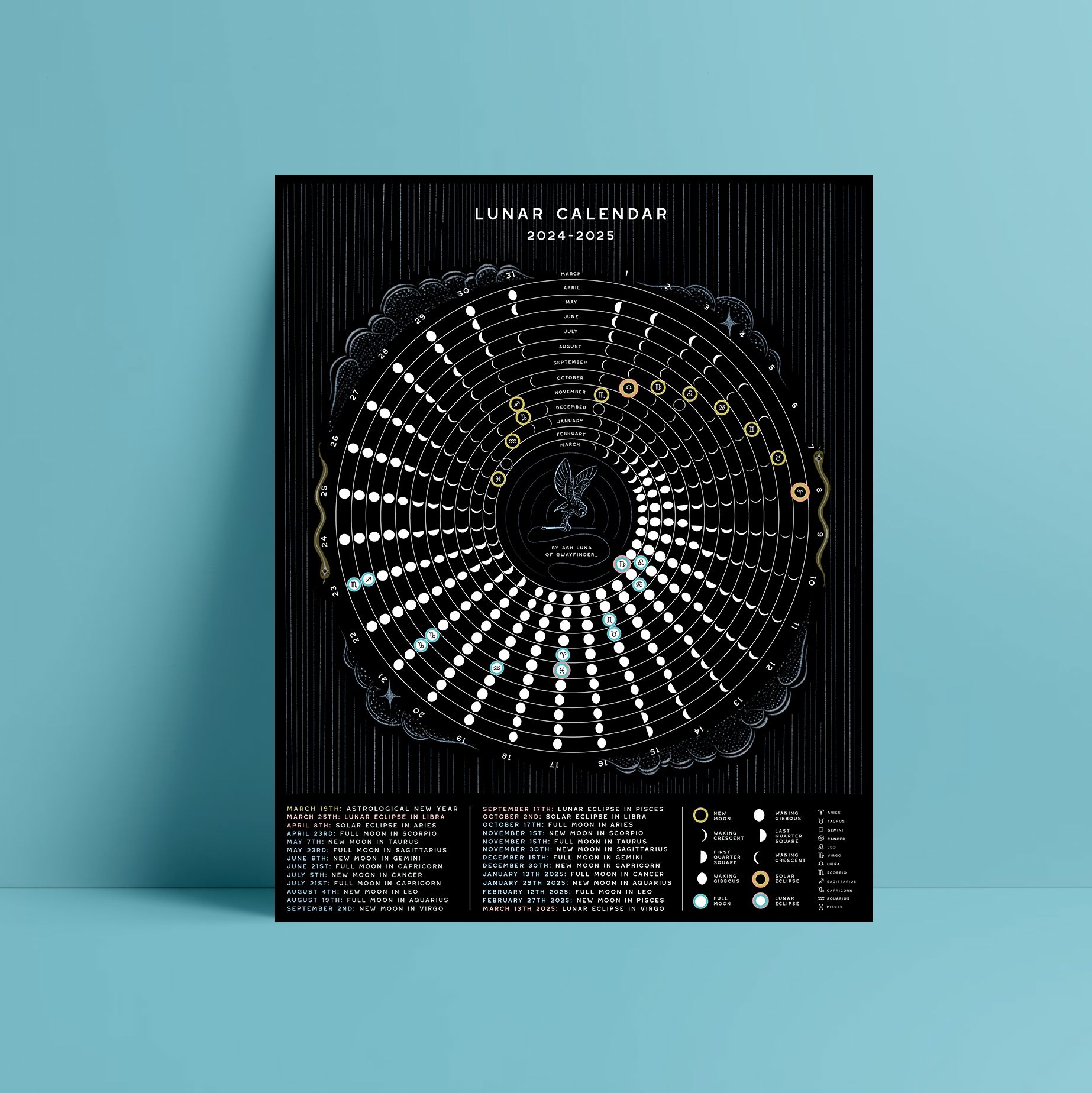 2024-2025 Lunar Calendar - Physical & Digital