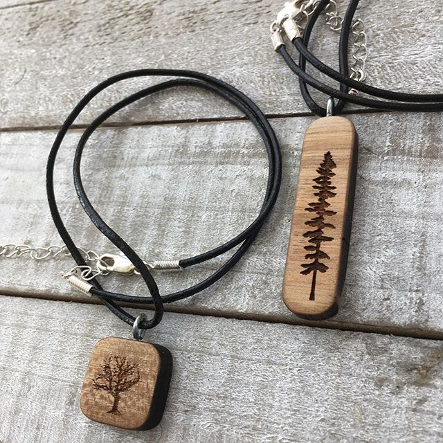 Claim Your Gift Watershed Wood Designs - Wood Locket Pendant