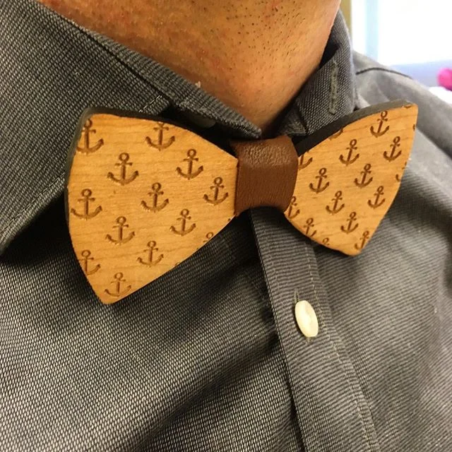 Wooden Bow Tie 
