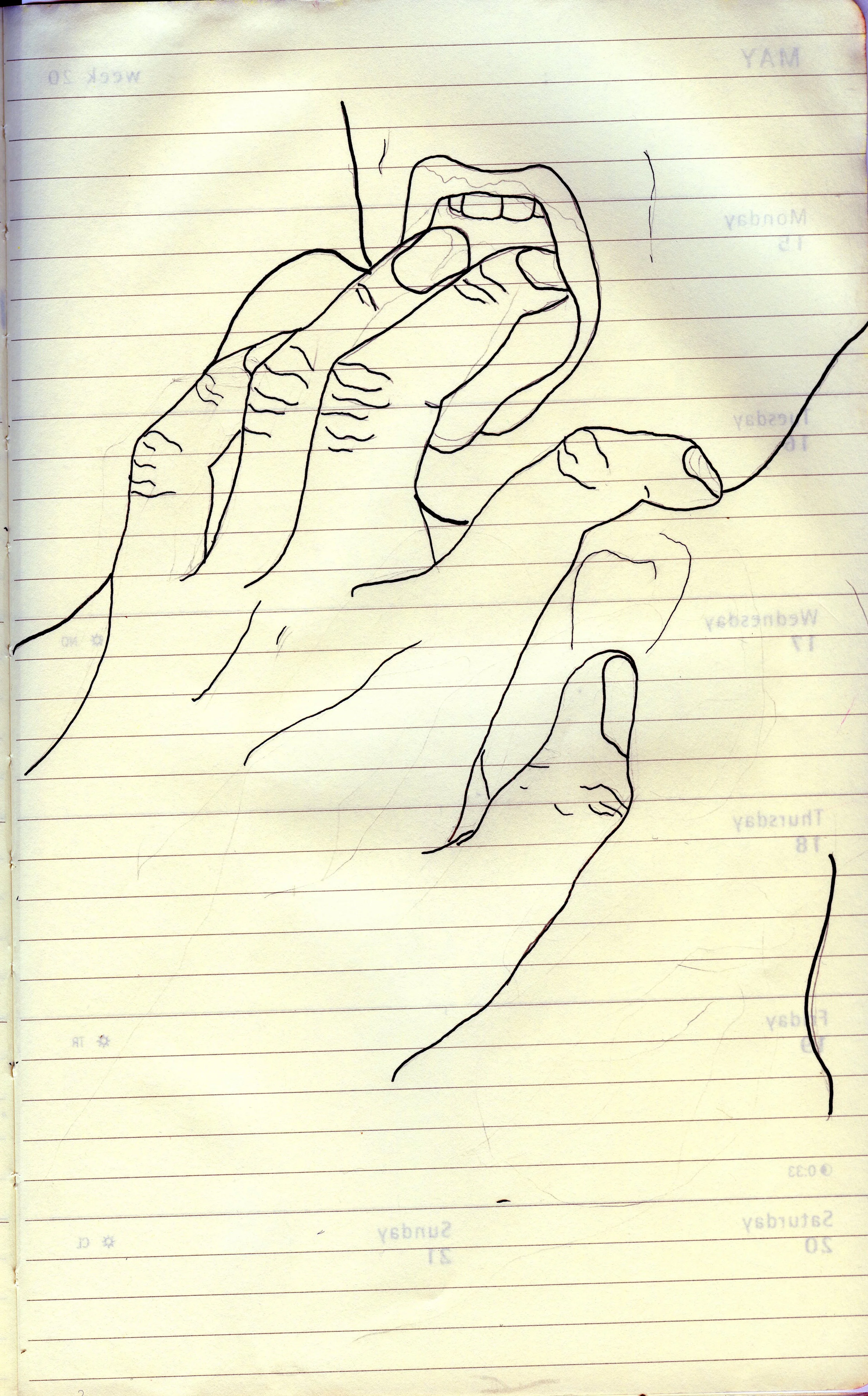 A5 with pen.