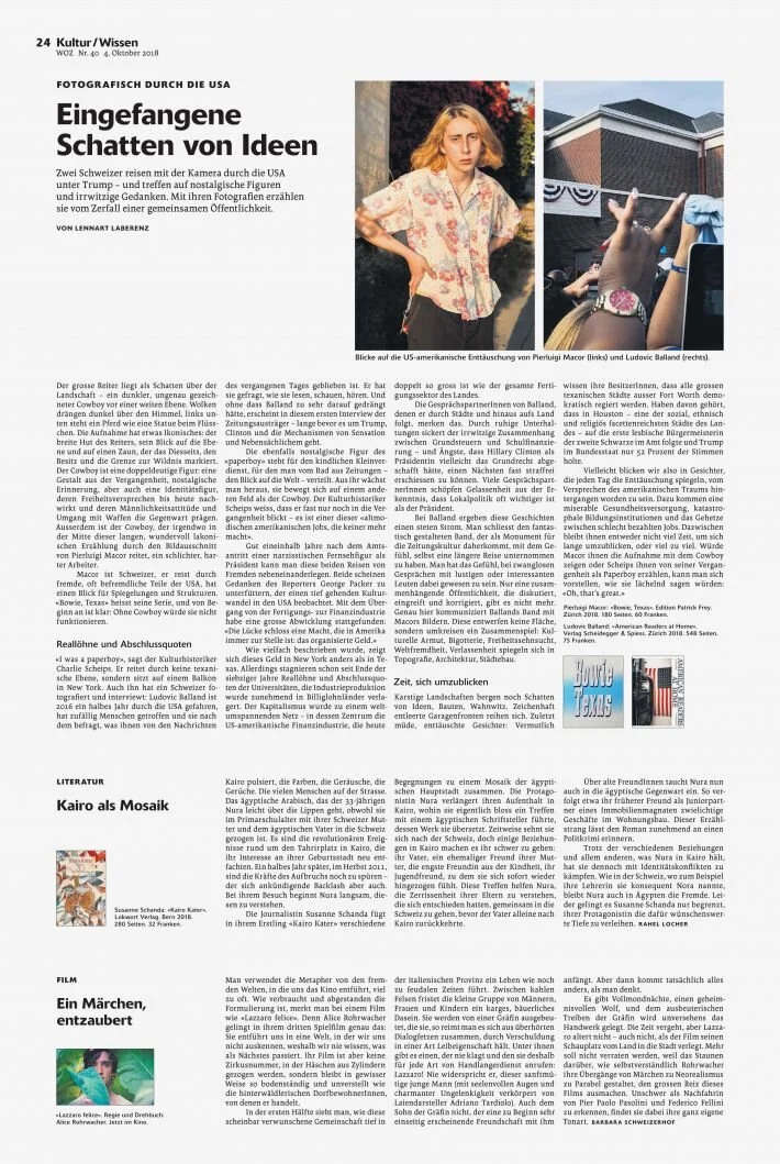 WOZ – Eingefangene Schatten von Ideen