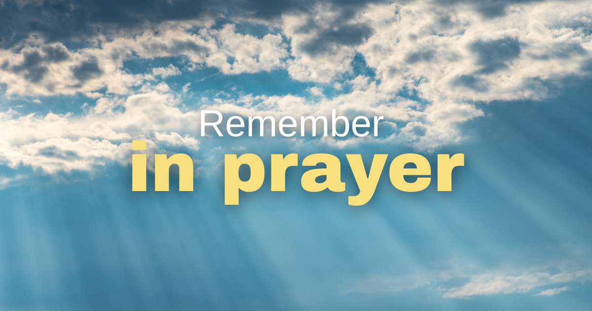 remember in prayer