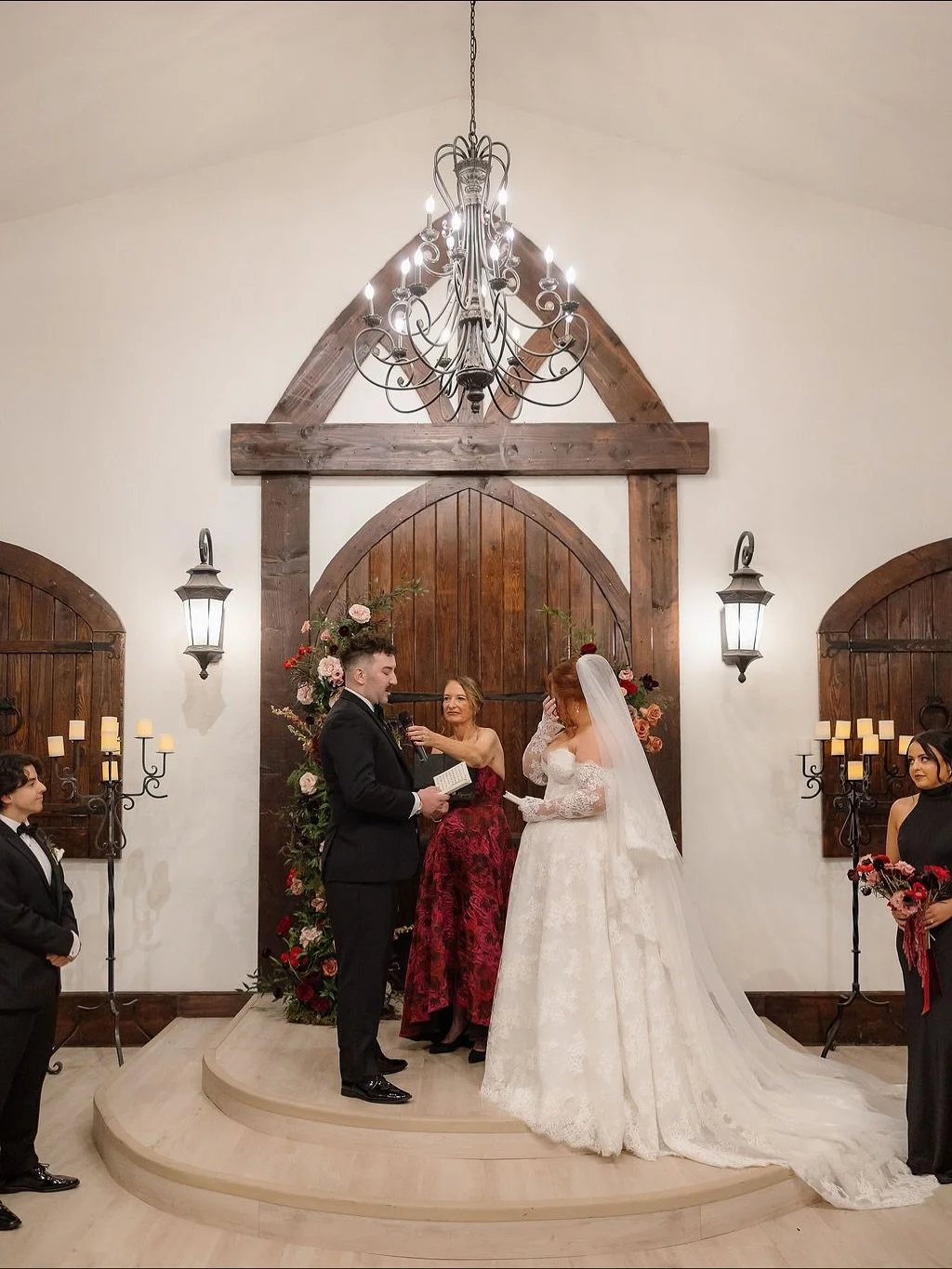 There is something truly unforgettable about standing beneath the chandelier in our chapel &mdash; surrounded by warmth, candlelight, and the people who matter most. Moments like this are why we do what we do.

At Rose Briar Place, every wedding is p