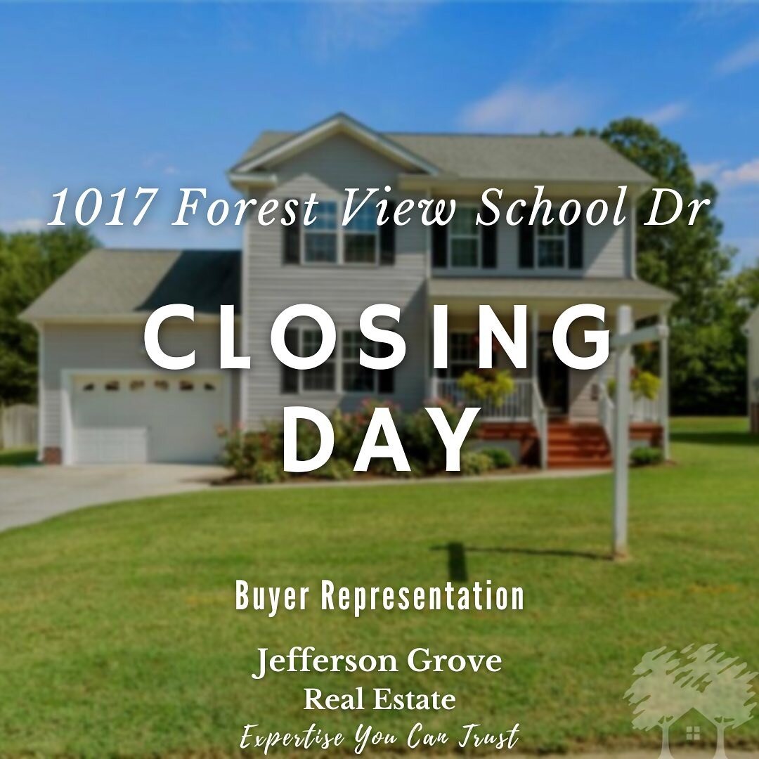 🥳 🏡 Congrats to our NoVa relocation clients on buying their FIRST home! It was a smooth and flawless process from start to finish. Thank you for trusting Jefferson Grove Real Estate to help you with your relocation and purchase of your first home. 