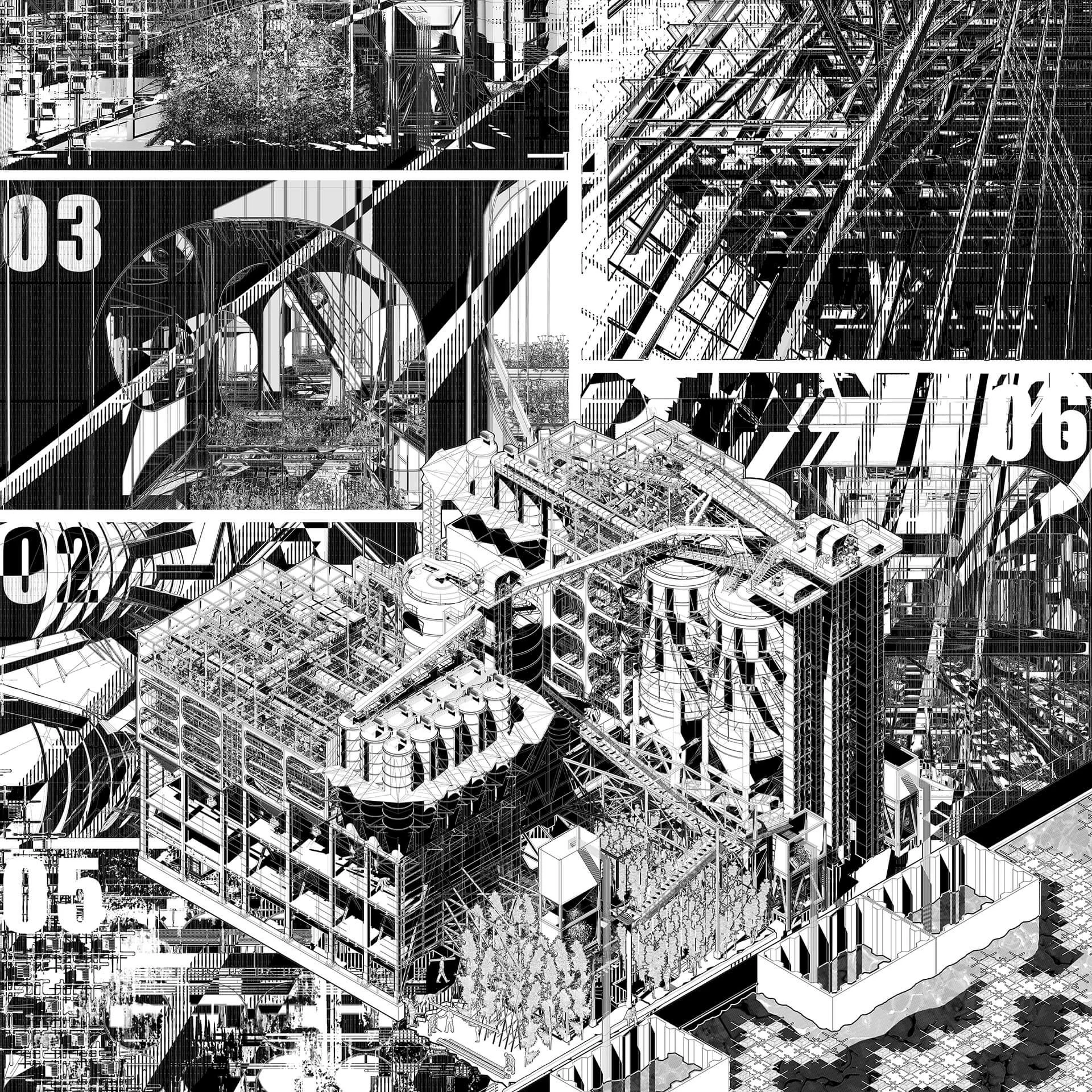  Concrete Plant Revitalization Isometric by Shing Hei Hui 