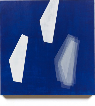 Form Study (floating whites on dark blue), 2013, 18x18