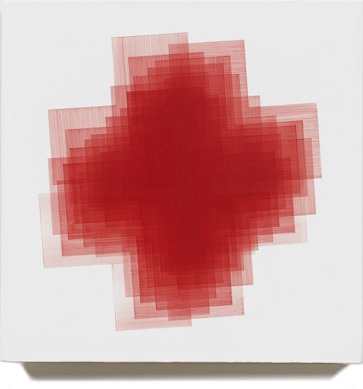 11Form Studies  (red crosses on white)  group of 3 – 2012 – 12x12.jpeg