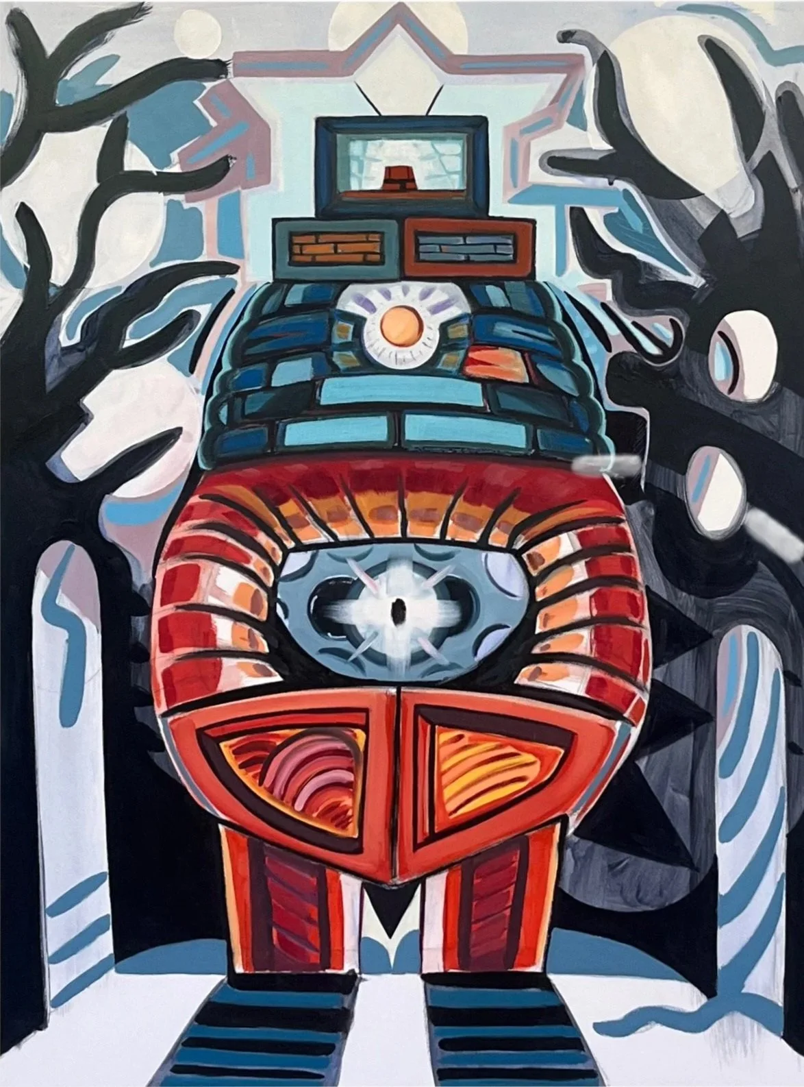 In the Shadows, oil on panel, 24" x 18", 2025