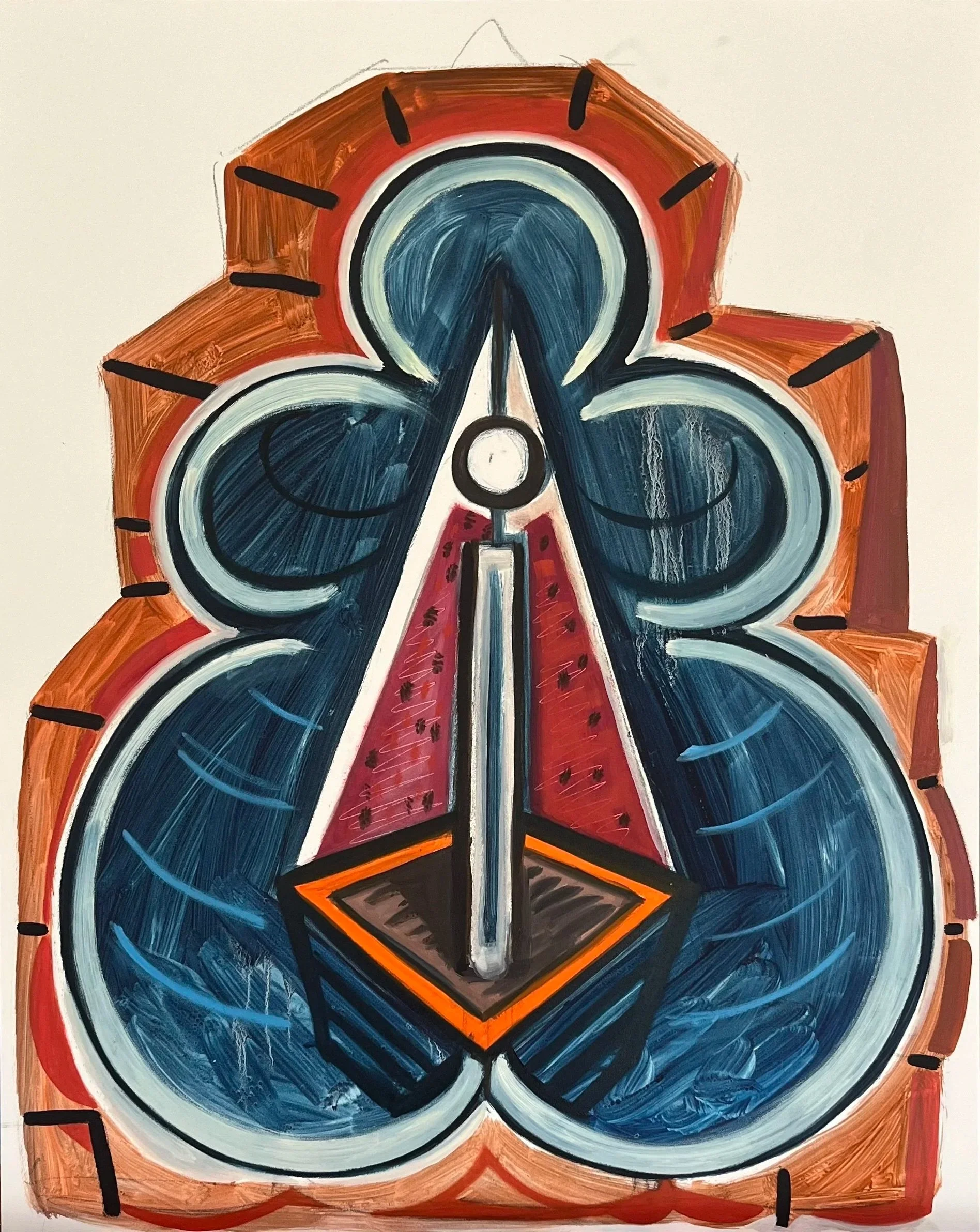 i, oil on panel, 20" x 16" , 2024