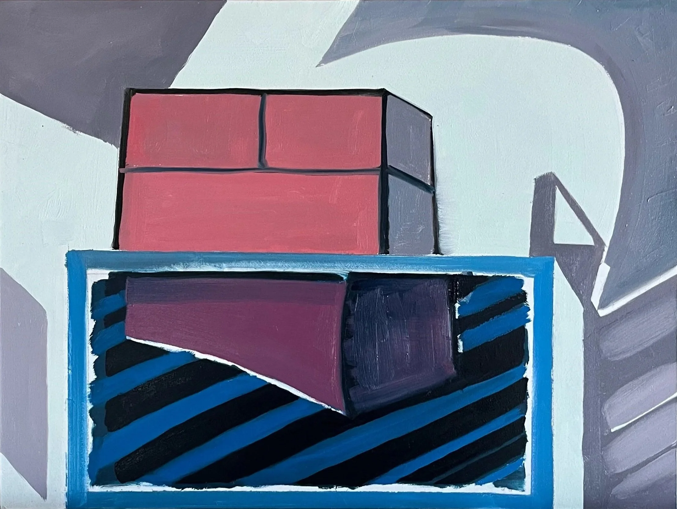 Corners, oil on panel, 8" x 10", 2025