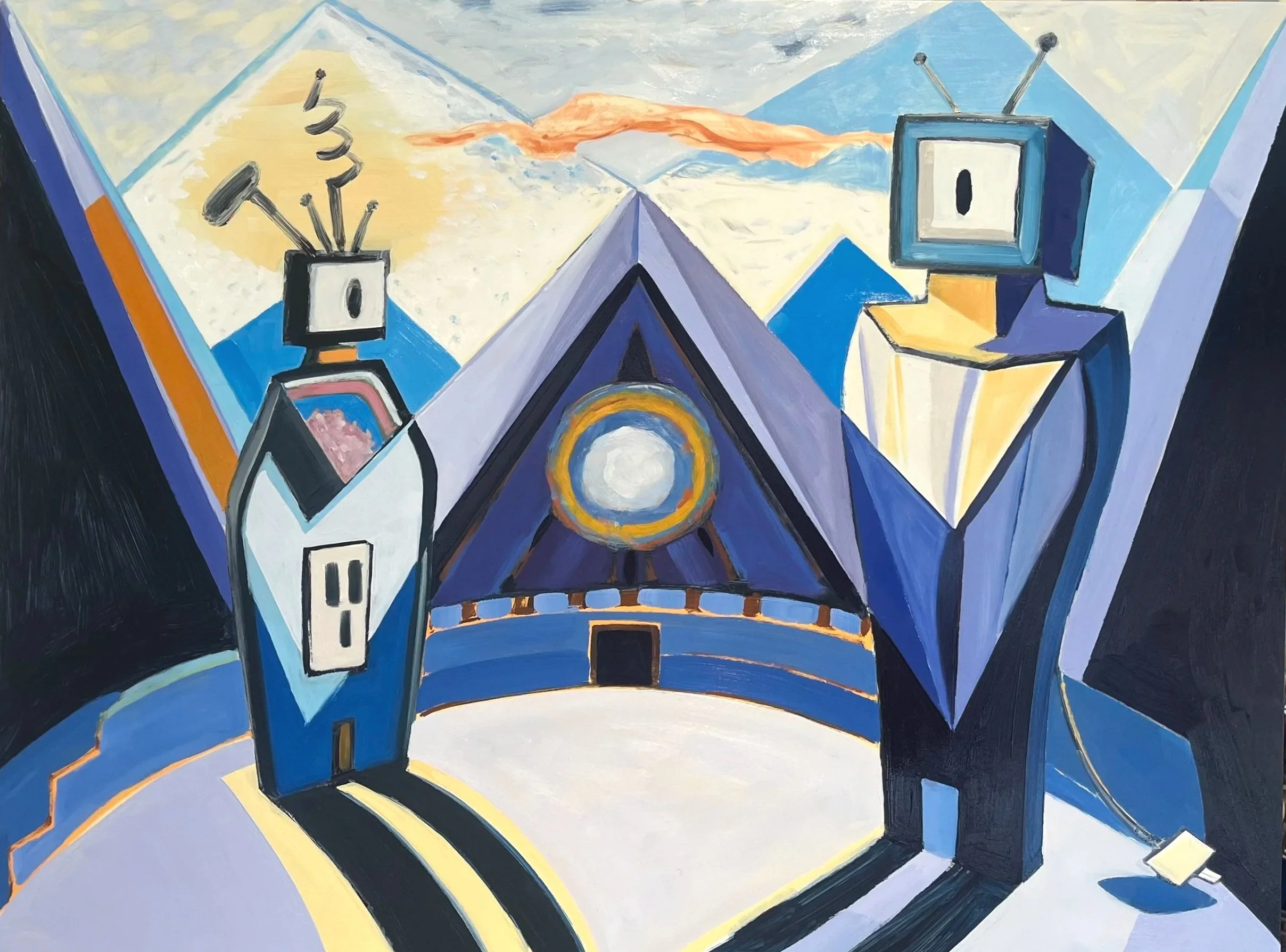 The Couple, oil on panel, 16" x 20", 2026