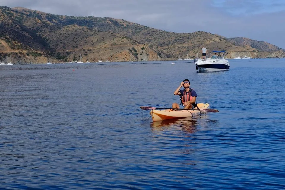 Eclipse from a kayak